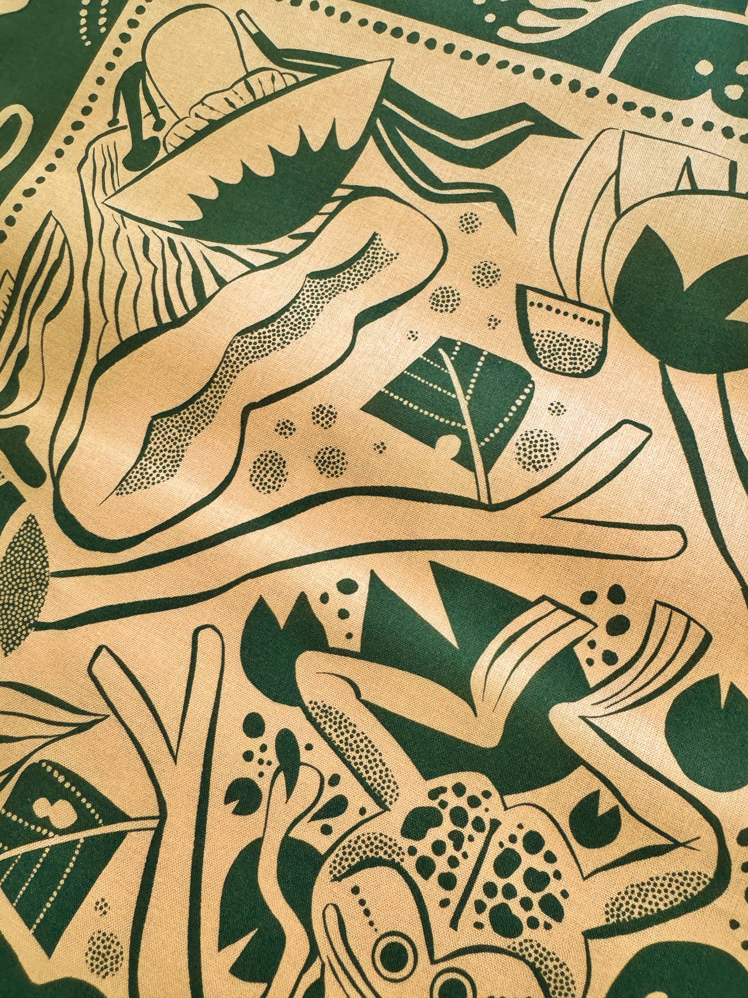 Green Forest Floor Bandana