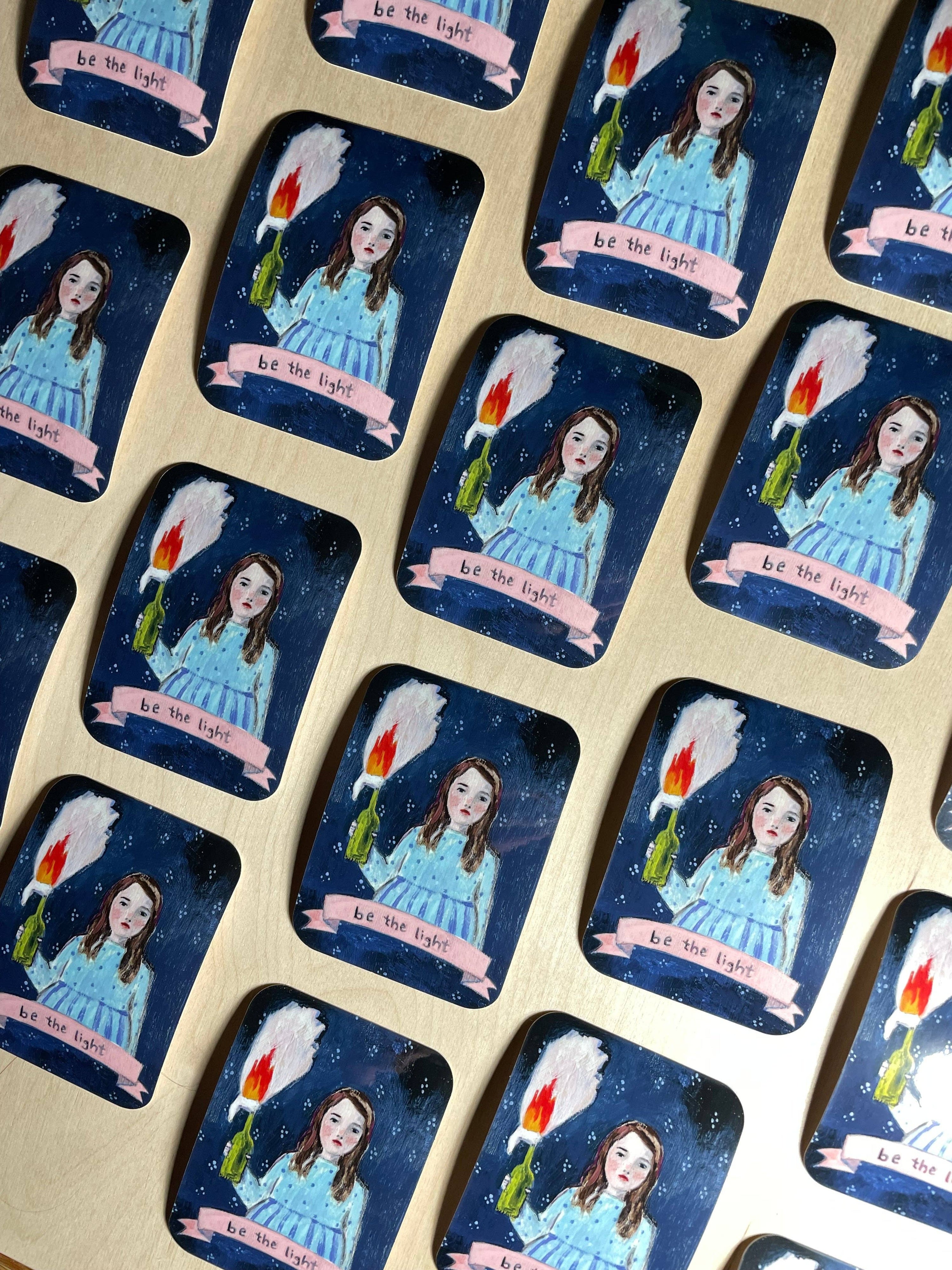 Be the light  -   Glossy vinyl sticker