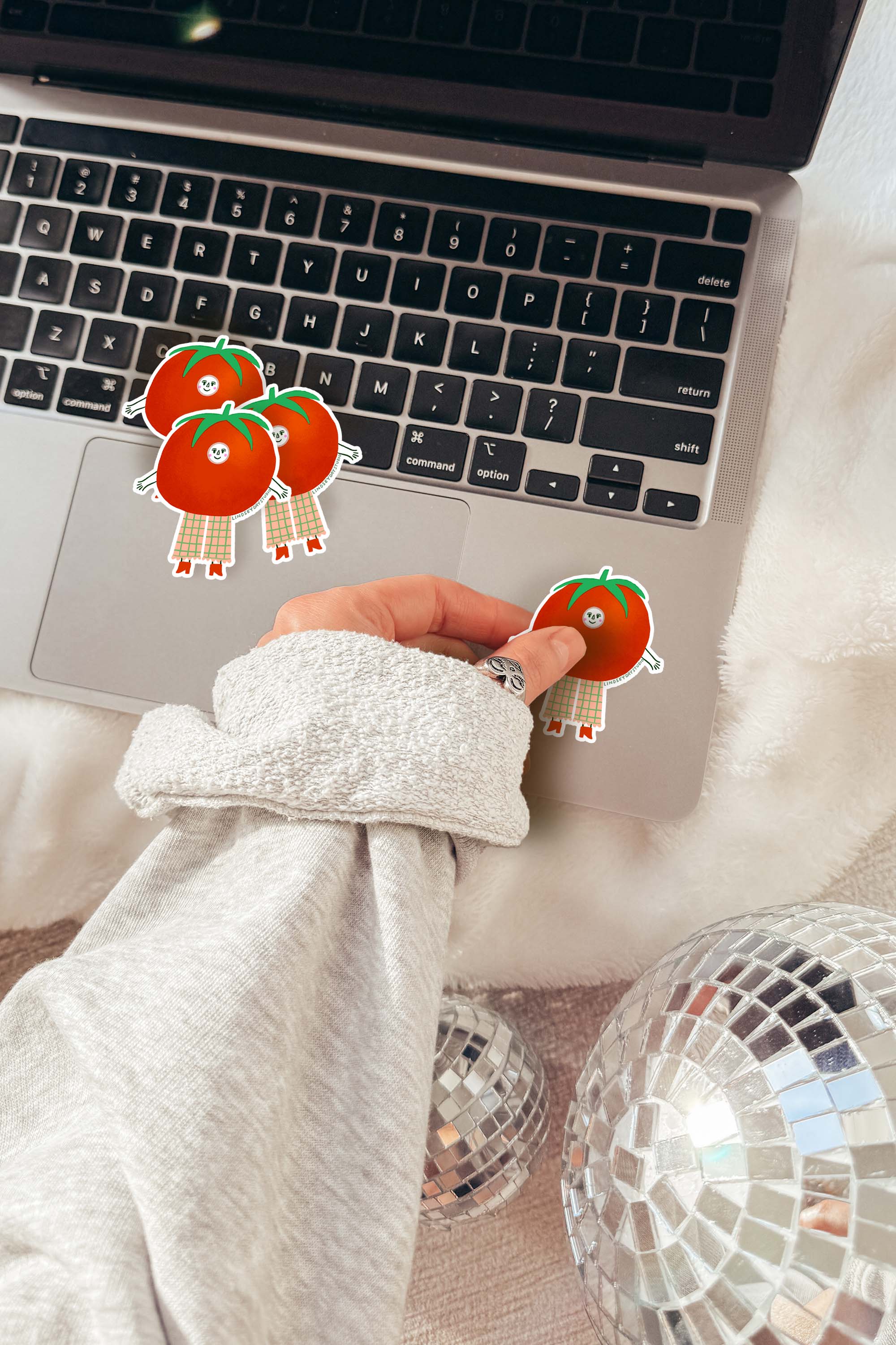 Tammy Tomato Sticker, Funny Sticker, Food Sticker