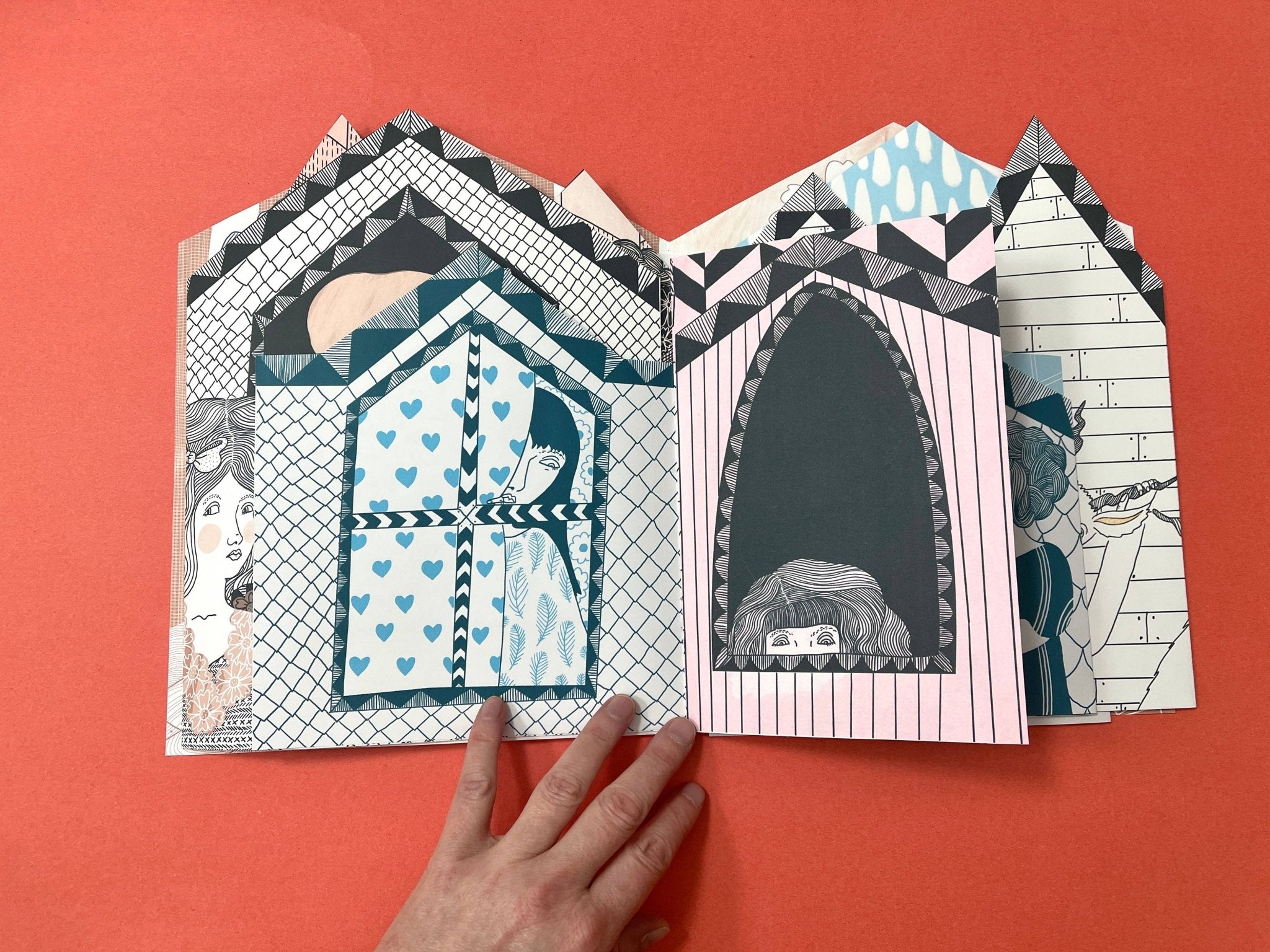 Erika Rier - Pageant - A Fold Out Art Zine - VISUAL INDEX