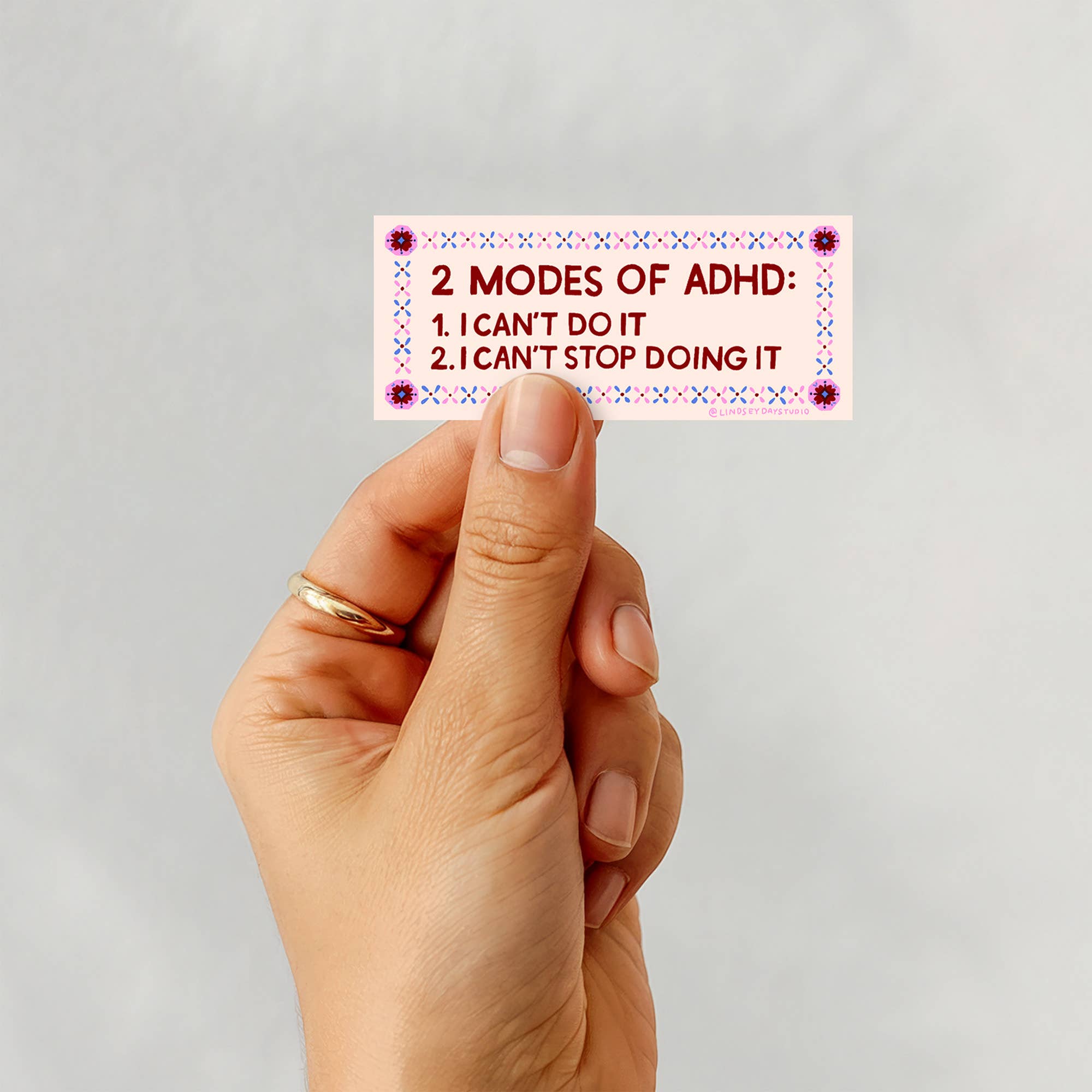 ADHD Mental Health Sticker, Funny Sticker