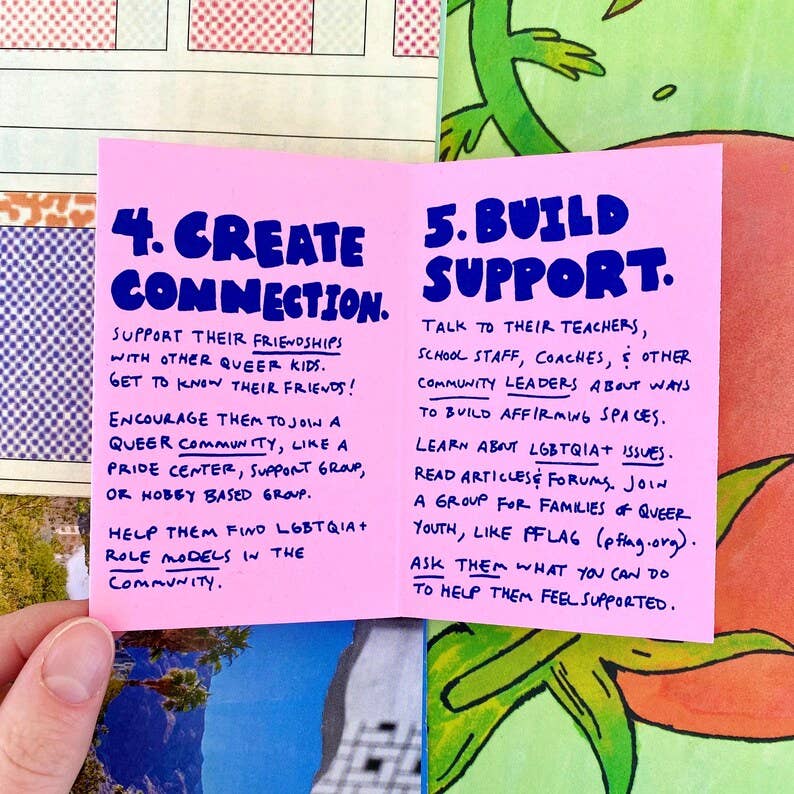 How To Support Your Queer Kid zine | LGBTQ+ Gay Lesbian Bisexual Pansexual Trans youth parent