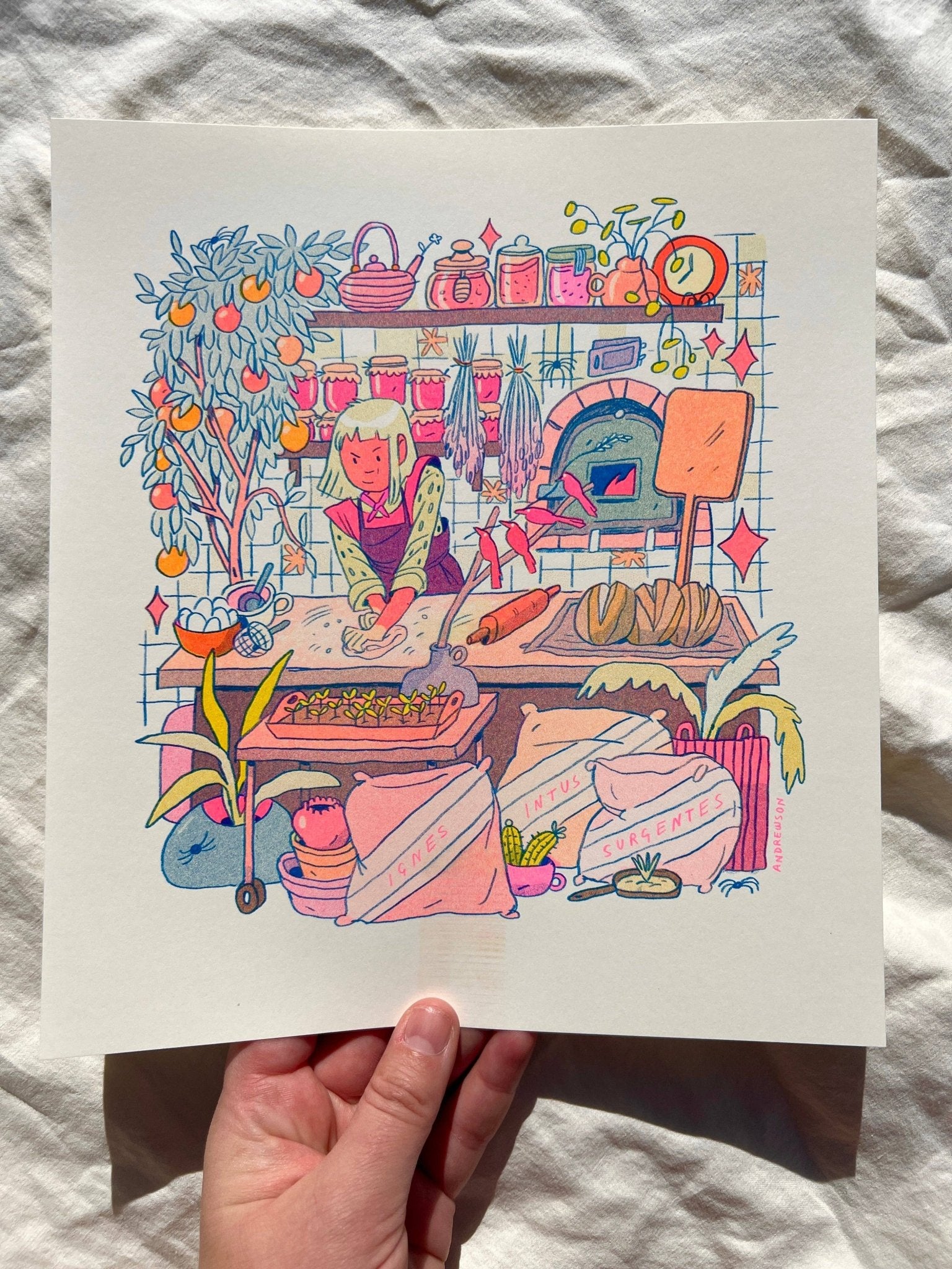 Natalie Andrewson - The Baker: The Fire That Burns Within - Riso Print - VISUAL INDEX