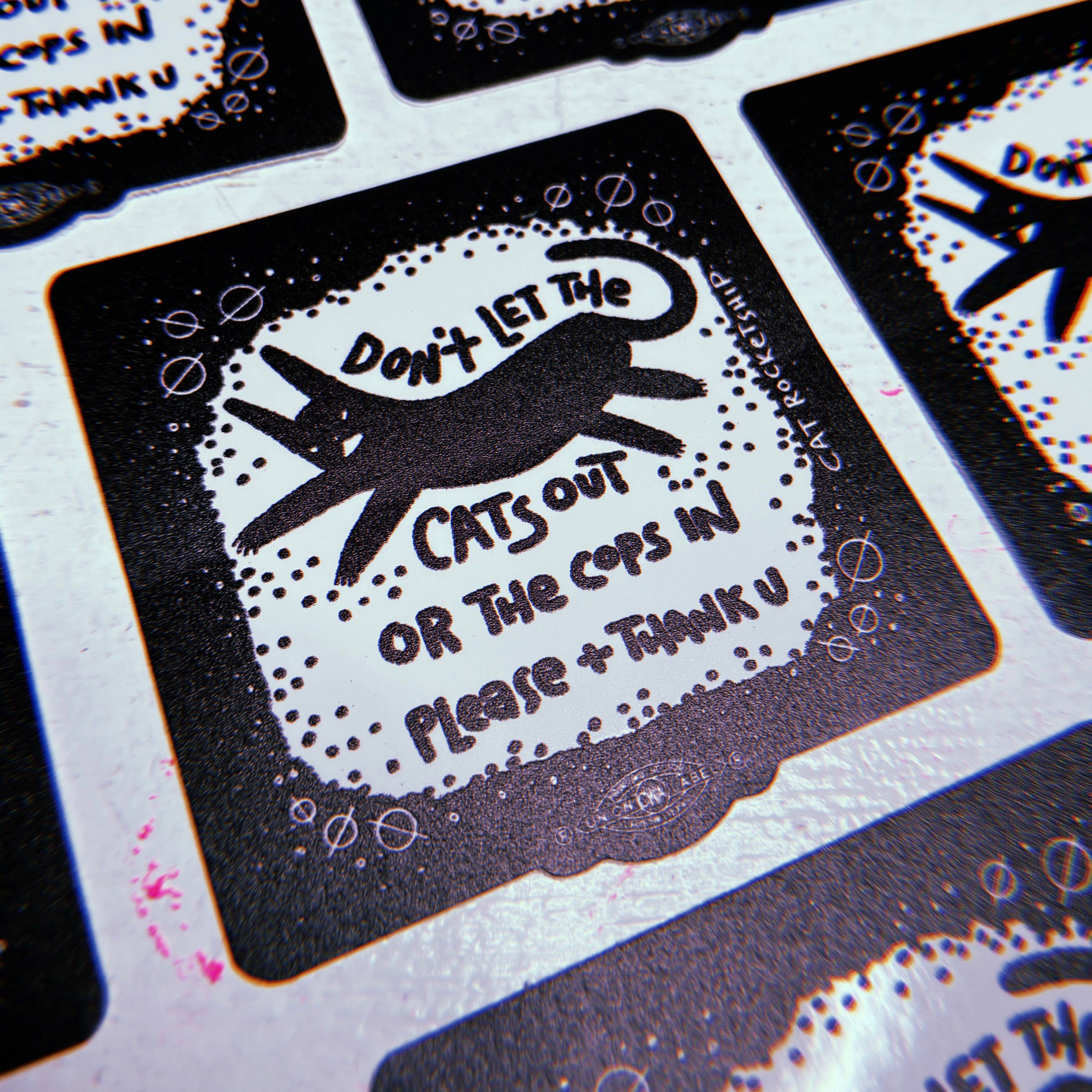 Don't Let the Cats Out sticker