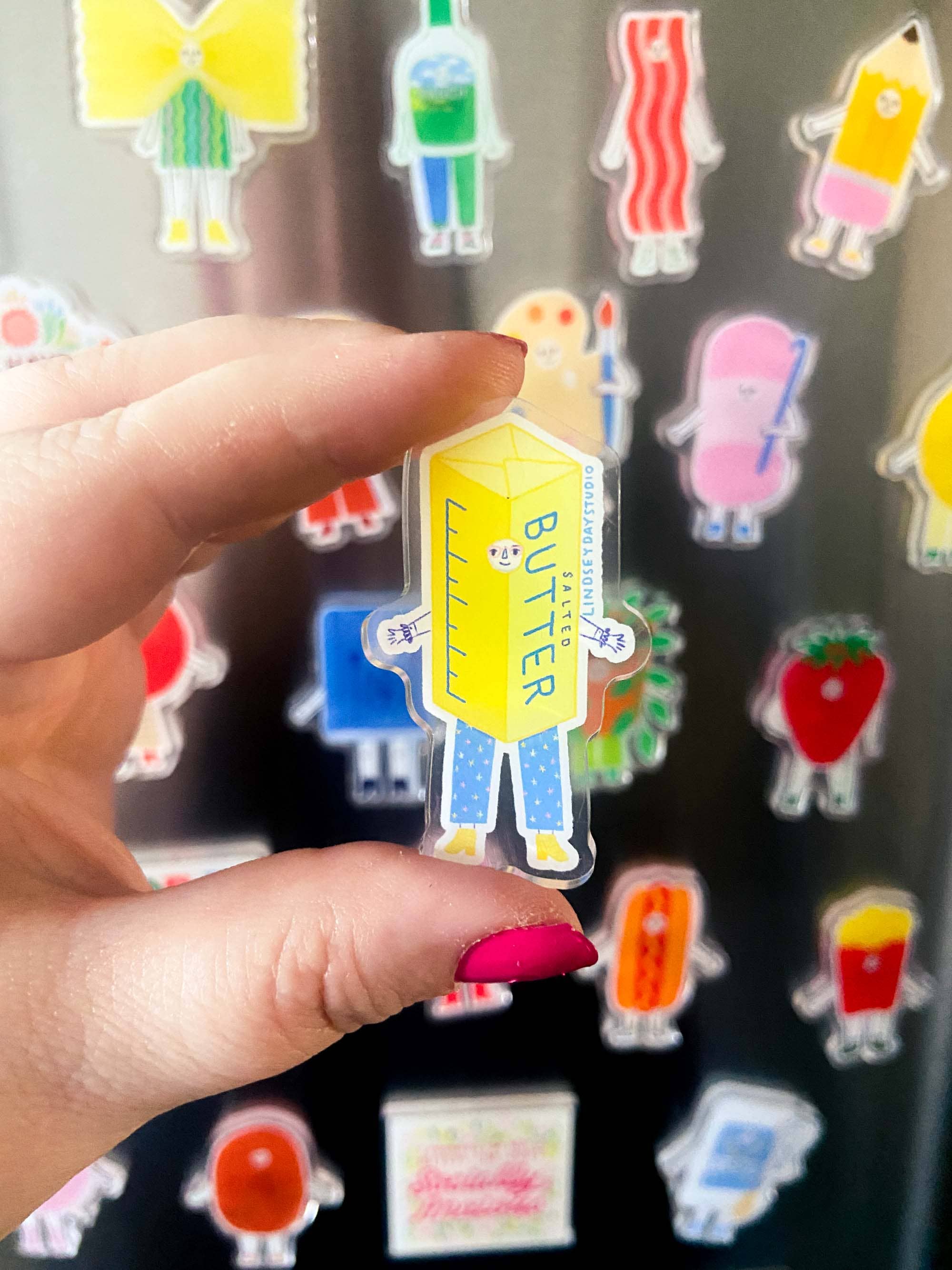 Butter Barb Magnet, Funny Food Fridge Magnet