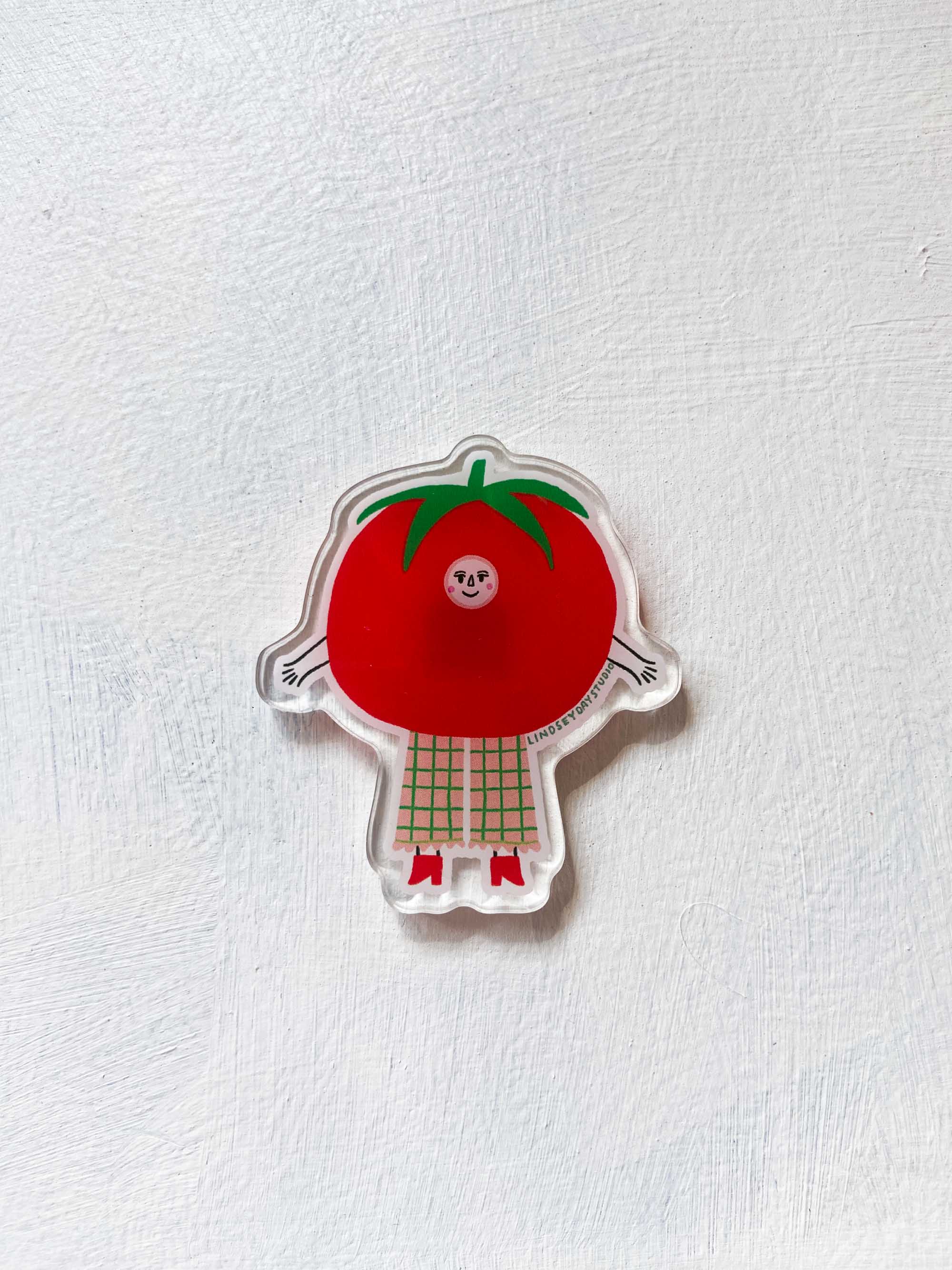 Tomato Friend Magnet, Funny Food Fridge Magnet
