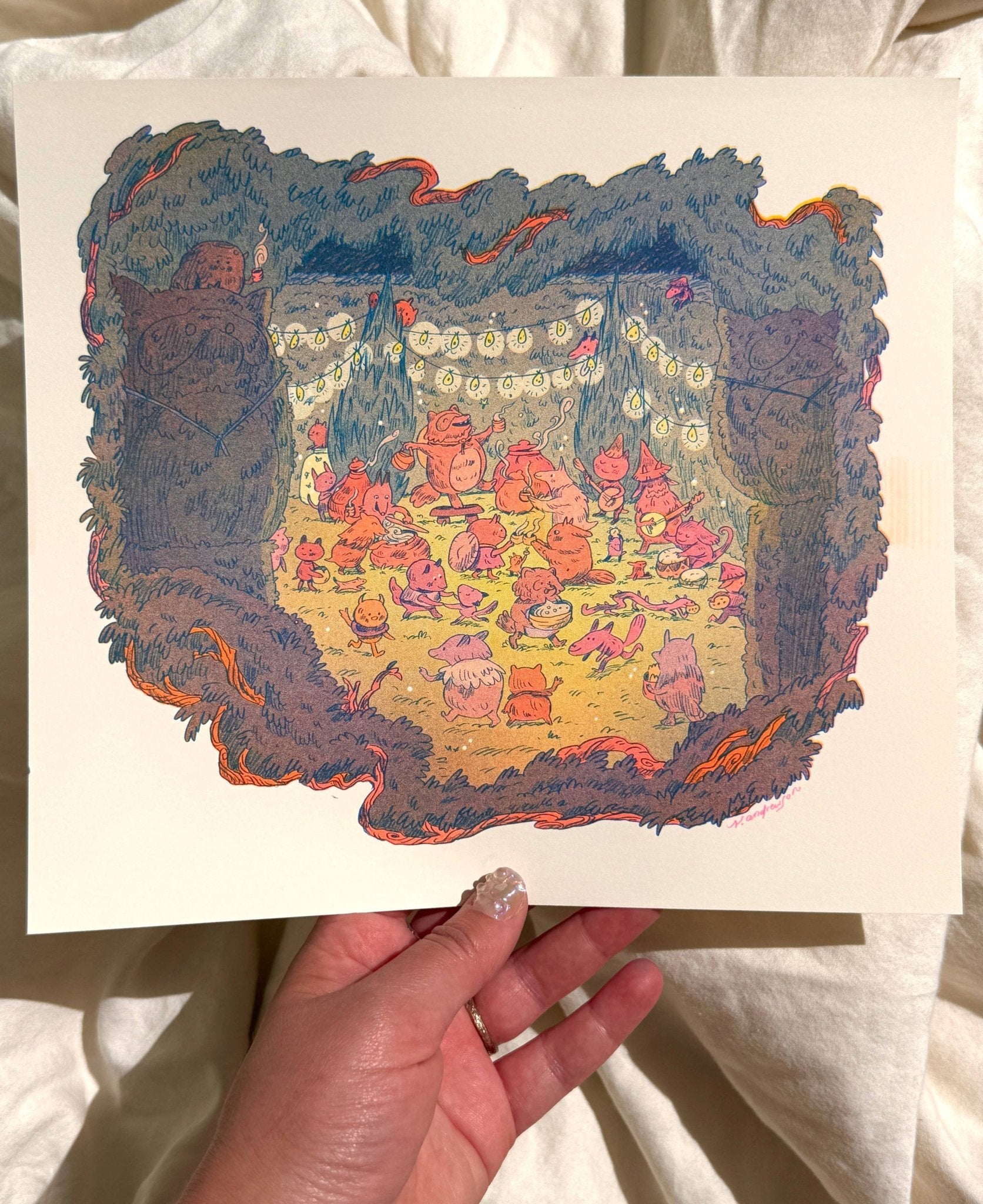 Natalie Andrewson - Maze's End Small Riso Print - VISUAL INDEX