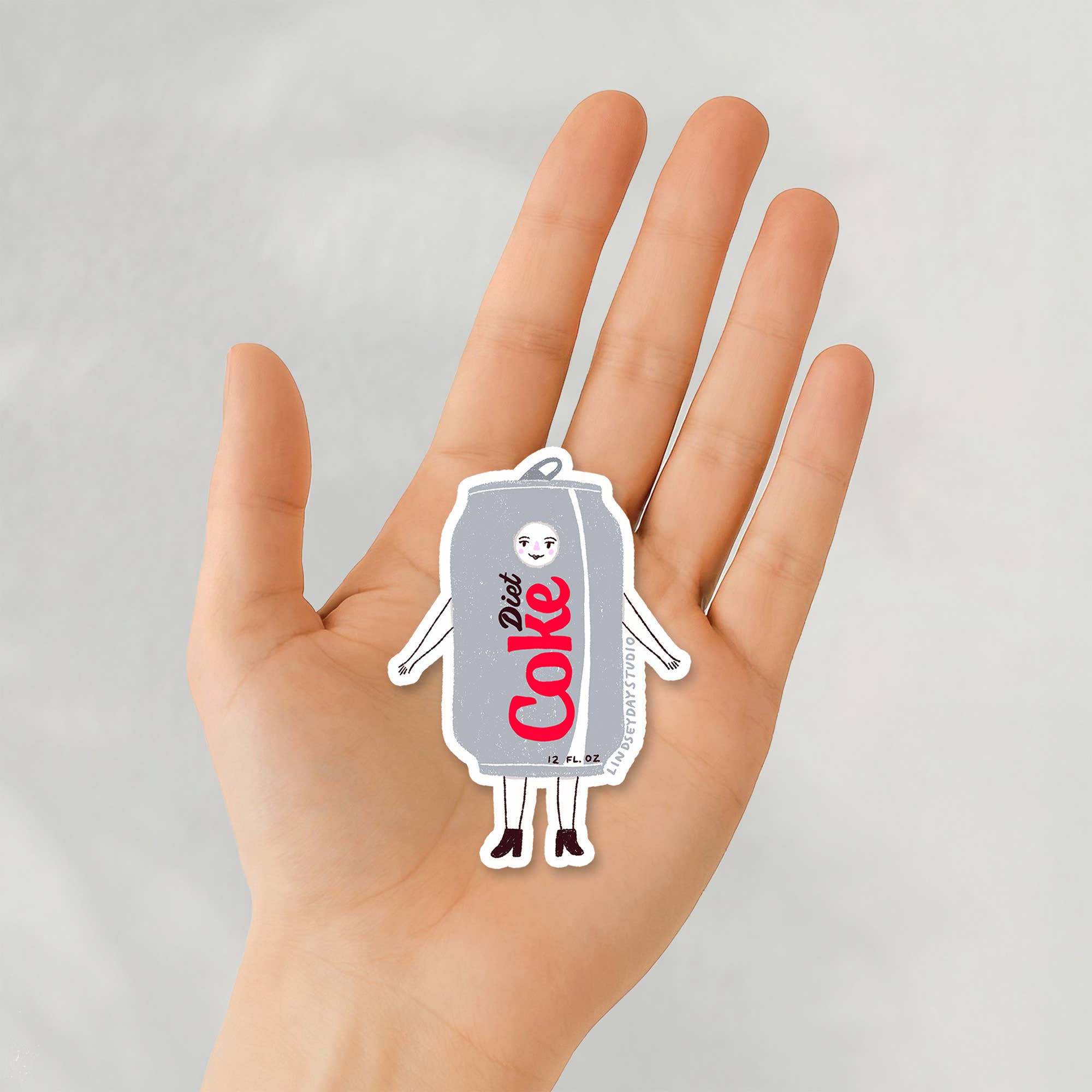 Diet Coke Deanne Sticker, Funny Sticker, Food Sticker