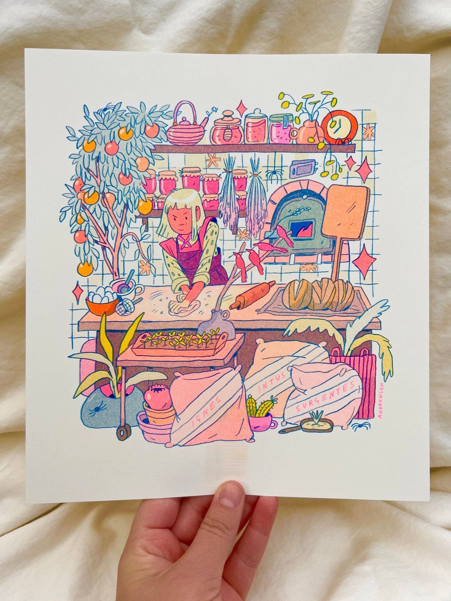 Natalie Andrewson - The Baker: The Fire That Burns Within - Riso Print - VISUAL INDEX