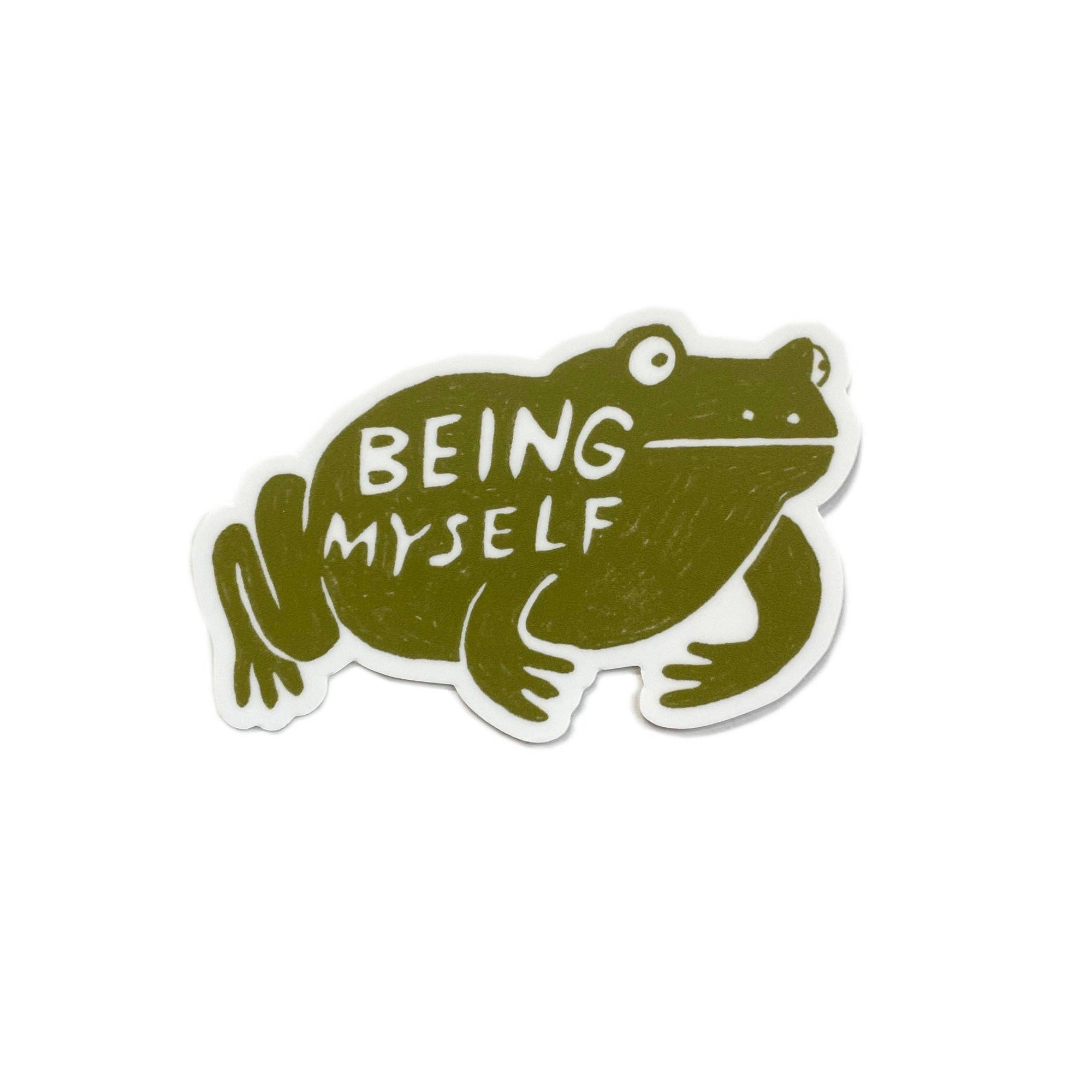 Molly Anne Bishop - Being Myself Frog Sticker - VISUAL INDEX