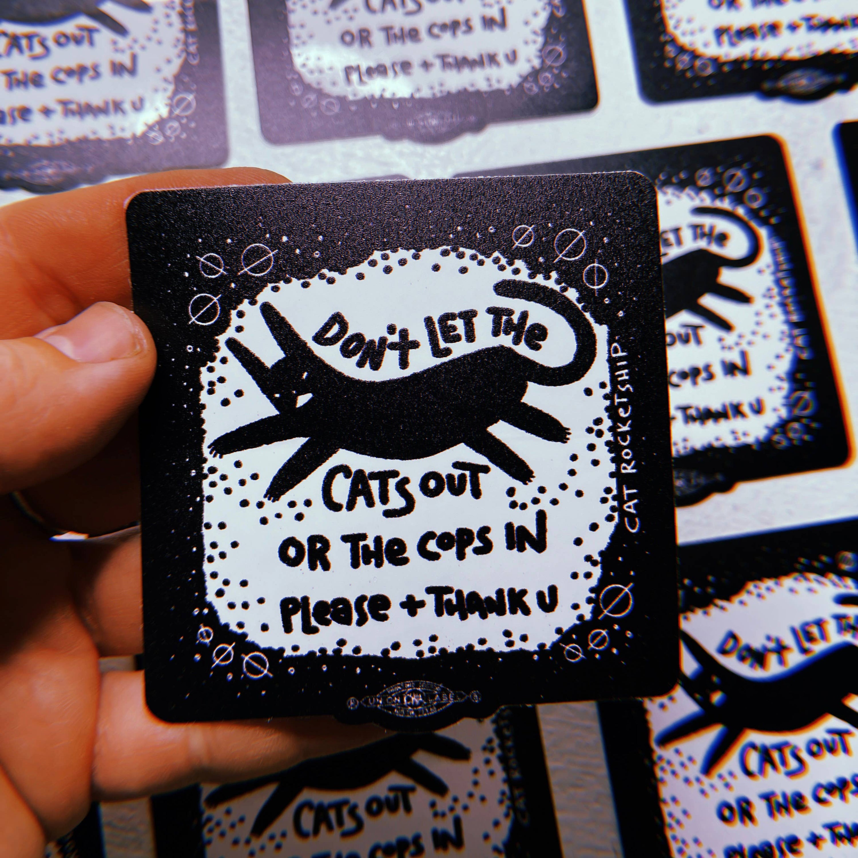 Don't Let the Cats Out sticker