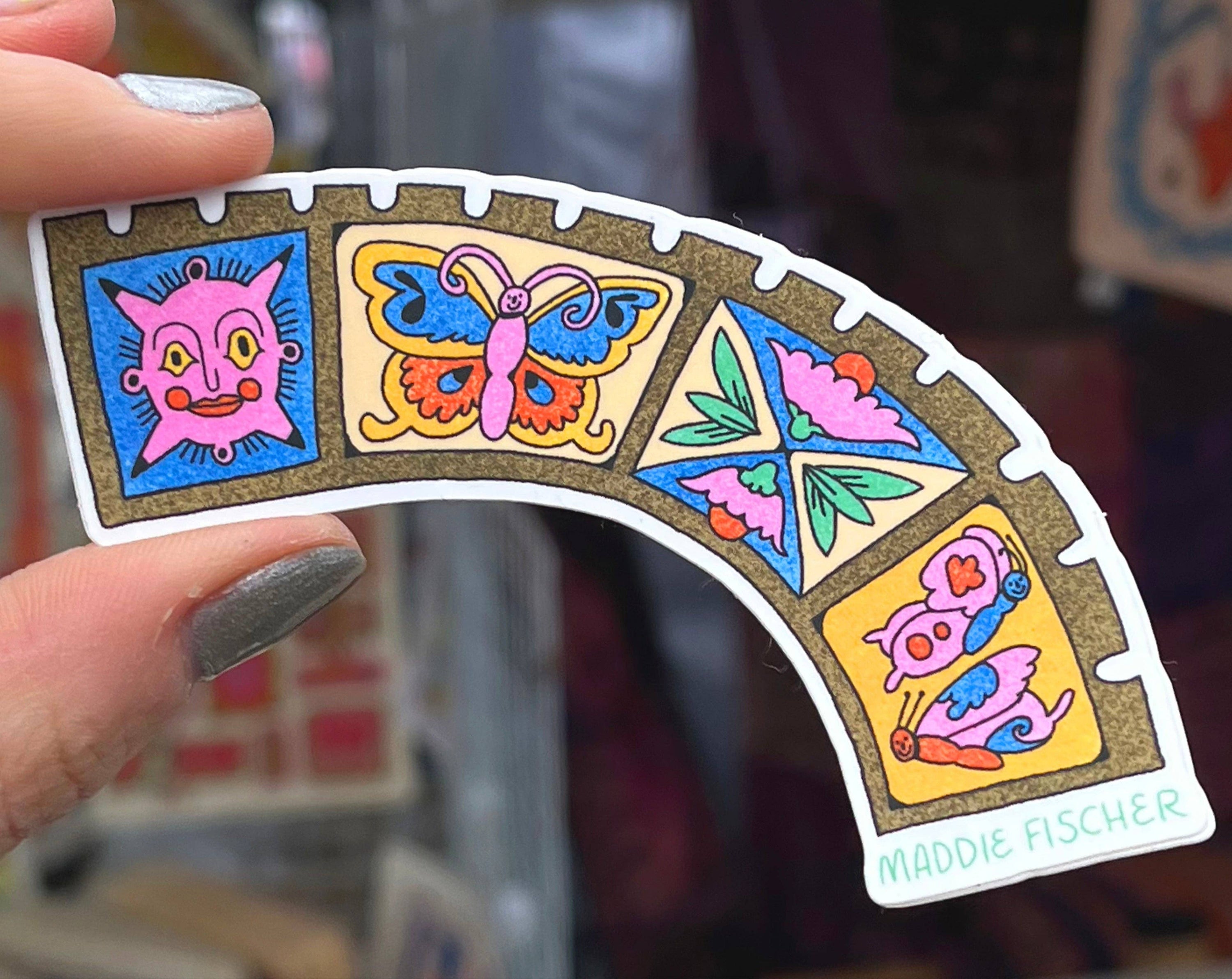 Curved Castle Panel Sticker