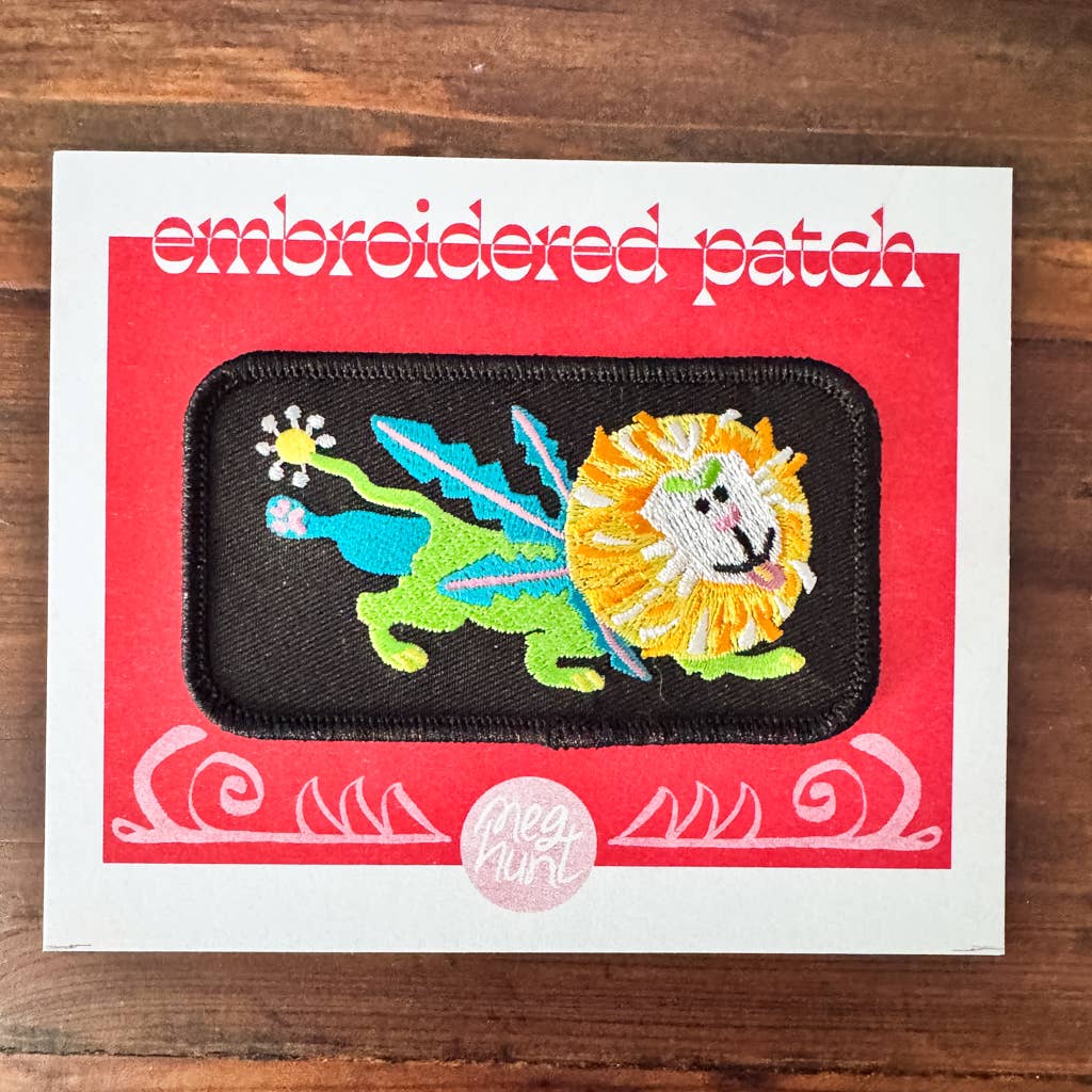 Dandelion Iron-on Embroidered Patch