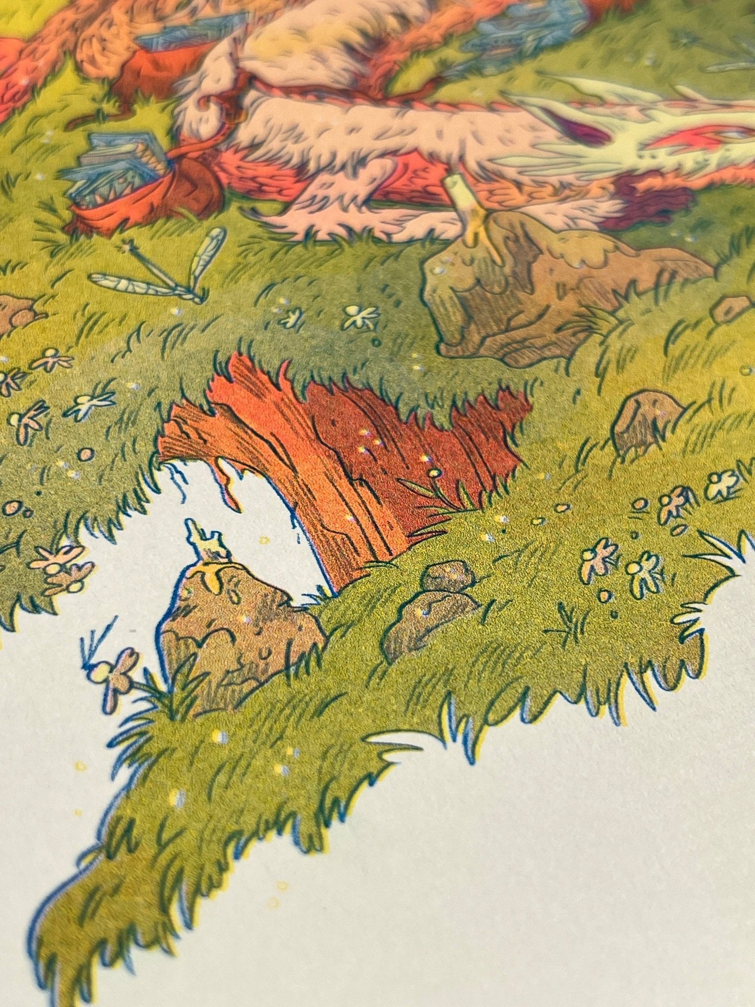 Natalie Andrewson - The Book Dragon - Small Riso Print - VISUAL INDEX