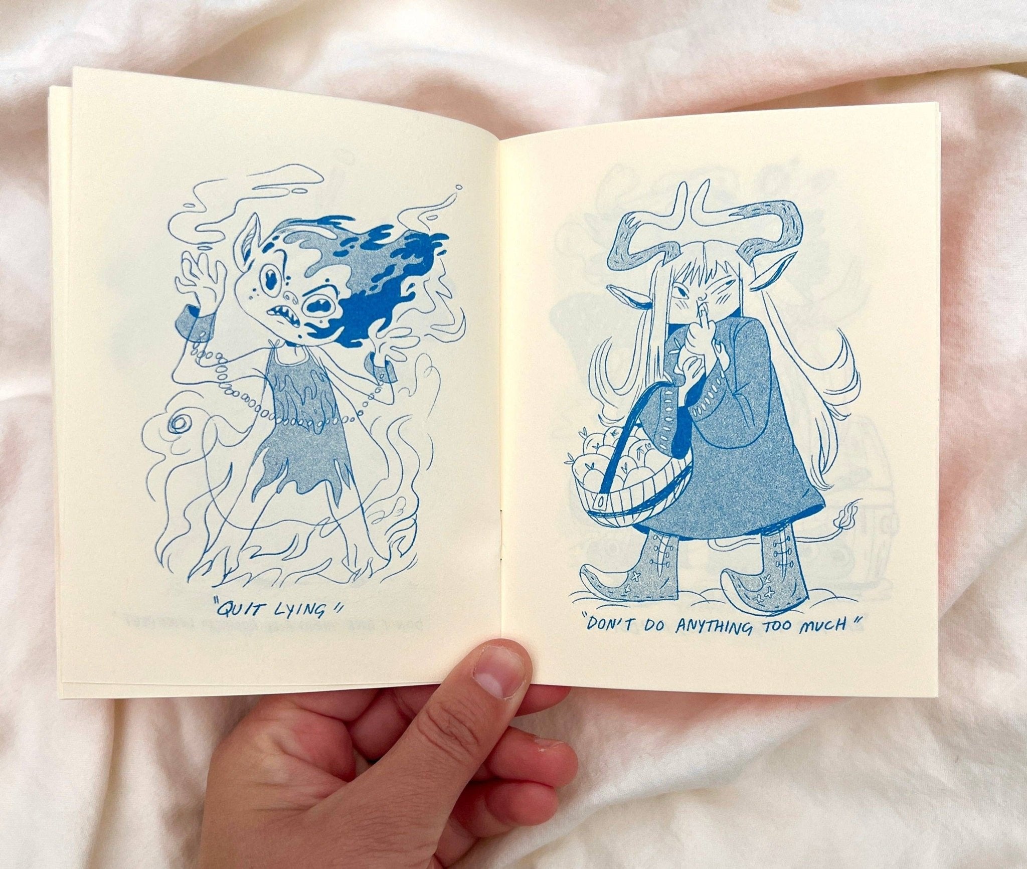 Natalie Andrewson - A Pocket Book of Witchfolk and Demons Riso Comic - VISUAL INDEX