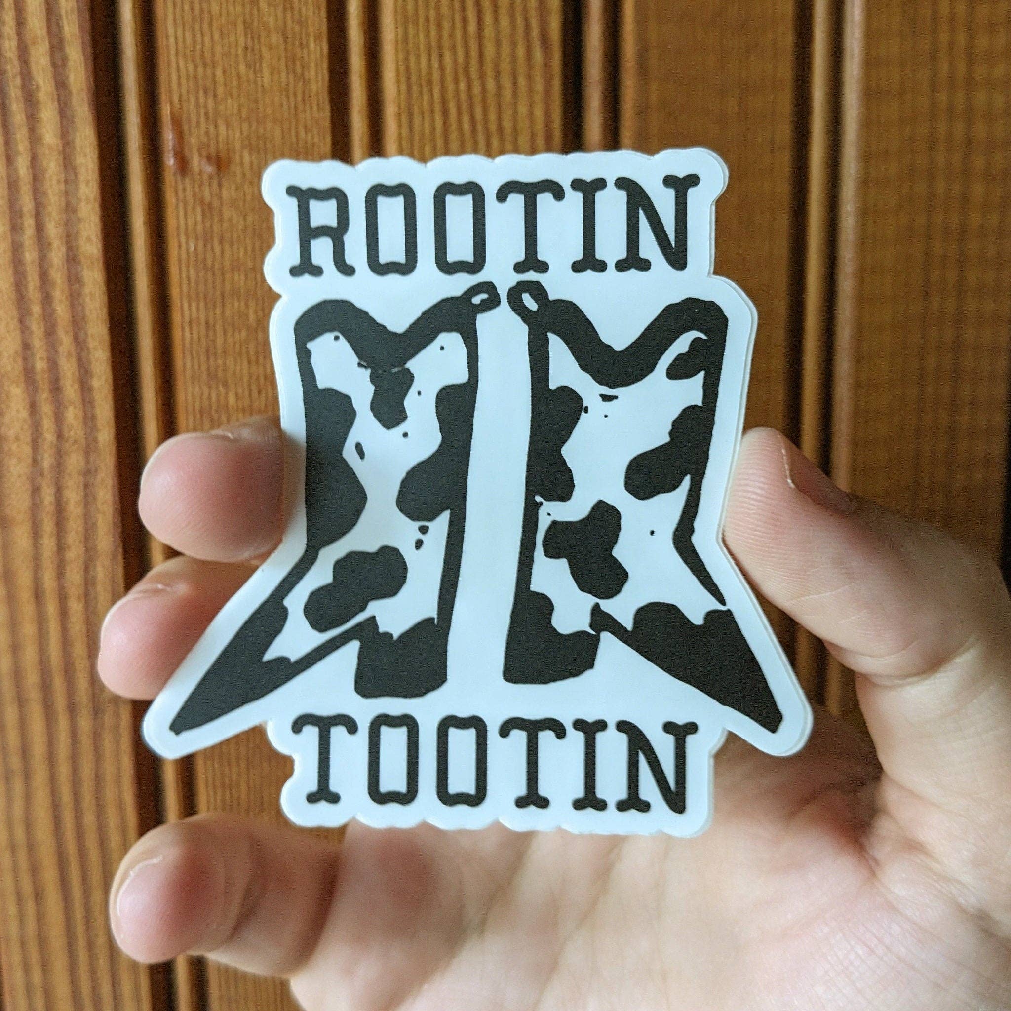 Western Whimsy Cowboy Boots Sticker - Rootin', Tootin' Fun!