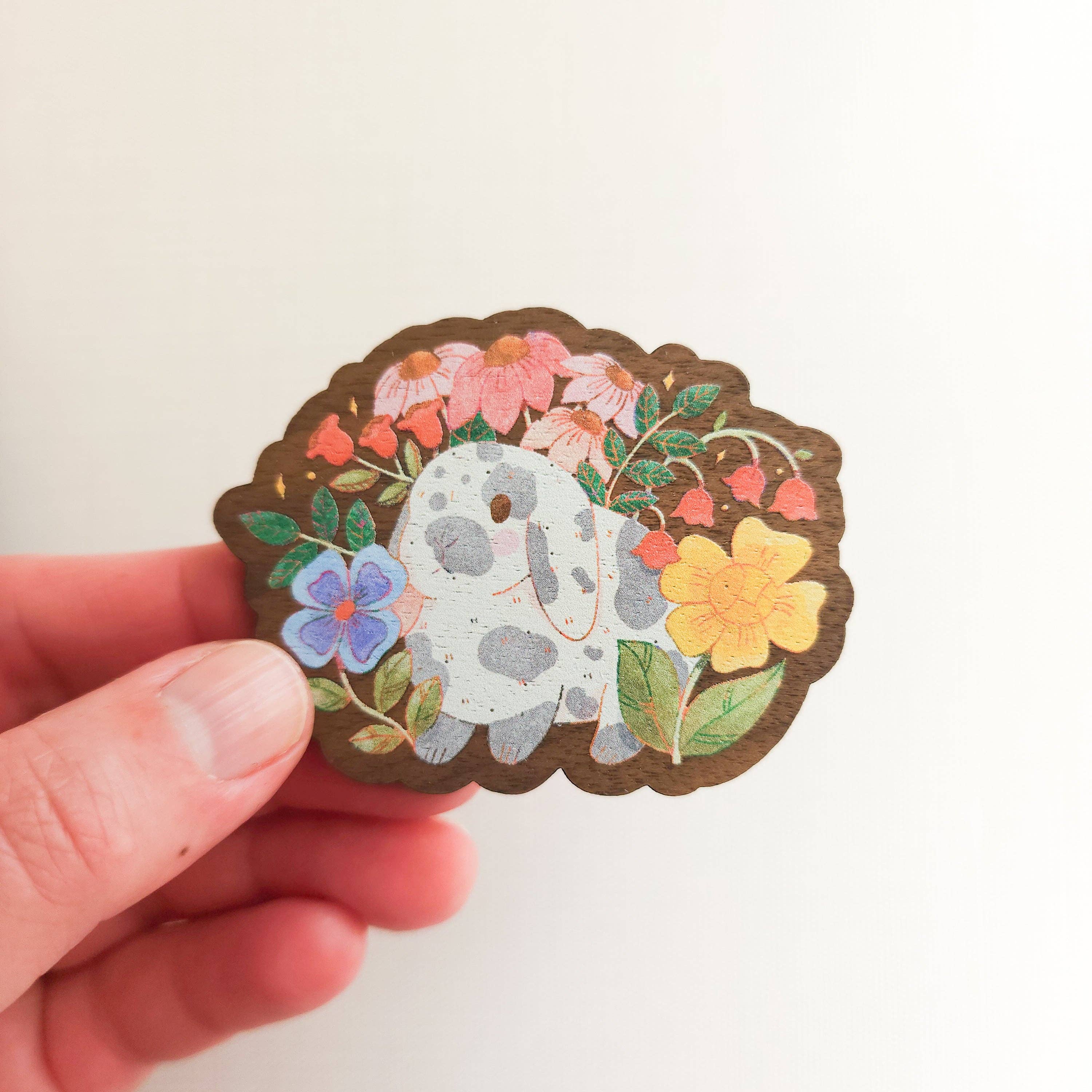 Garden Bunny Refrigetator Magnet