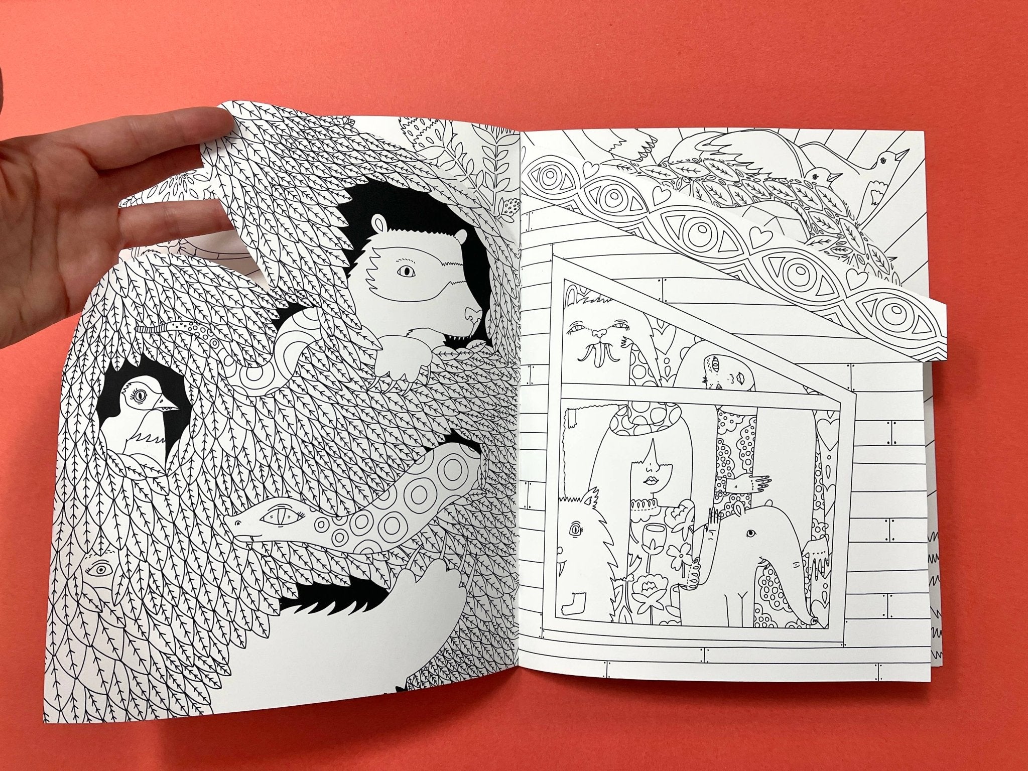 Erika Rier - To the Witch's House We Go - Coloring Book w/handcut pages - VISUAL INDEX