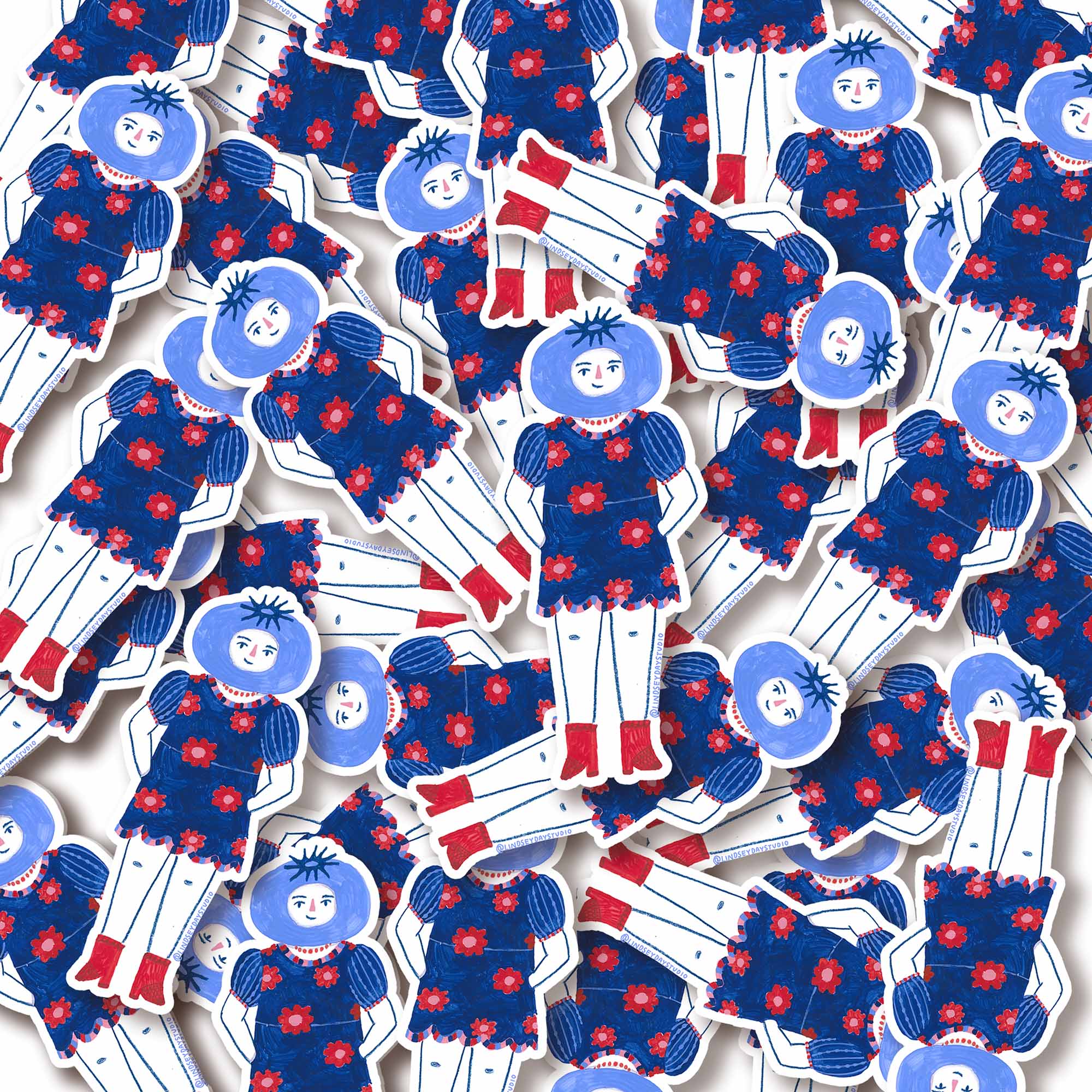 Bobby Blueberry Sticker, Funny Sticker, Food Sticker