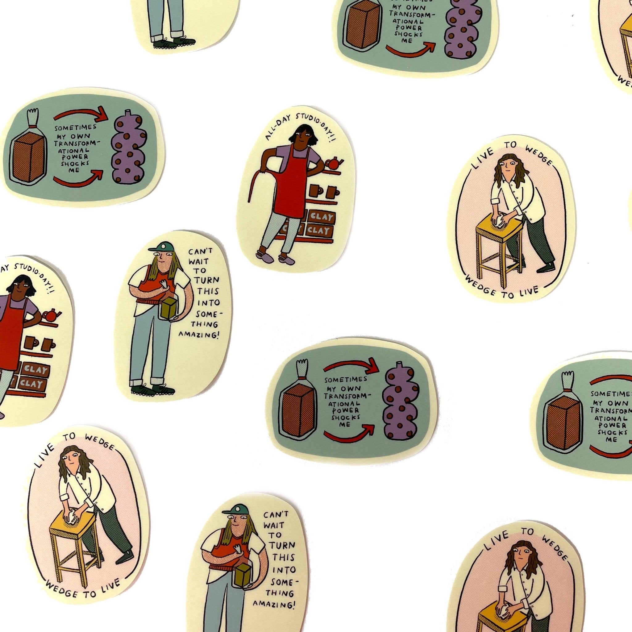 Molly Anne Bishop - All Day Studio Day Sticker - VISUAL INDEX