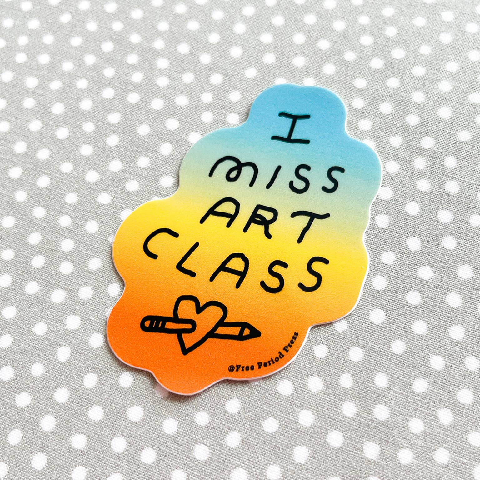 I Miss Art Class Vinyl Decal Sticker