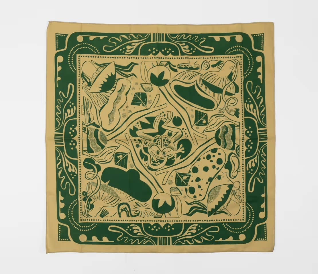 Green Forest Floor Bandana
