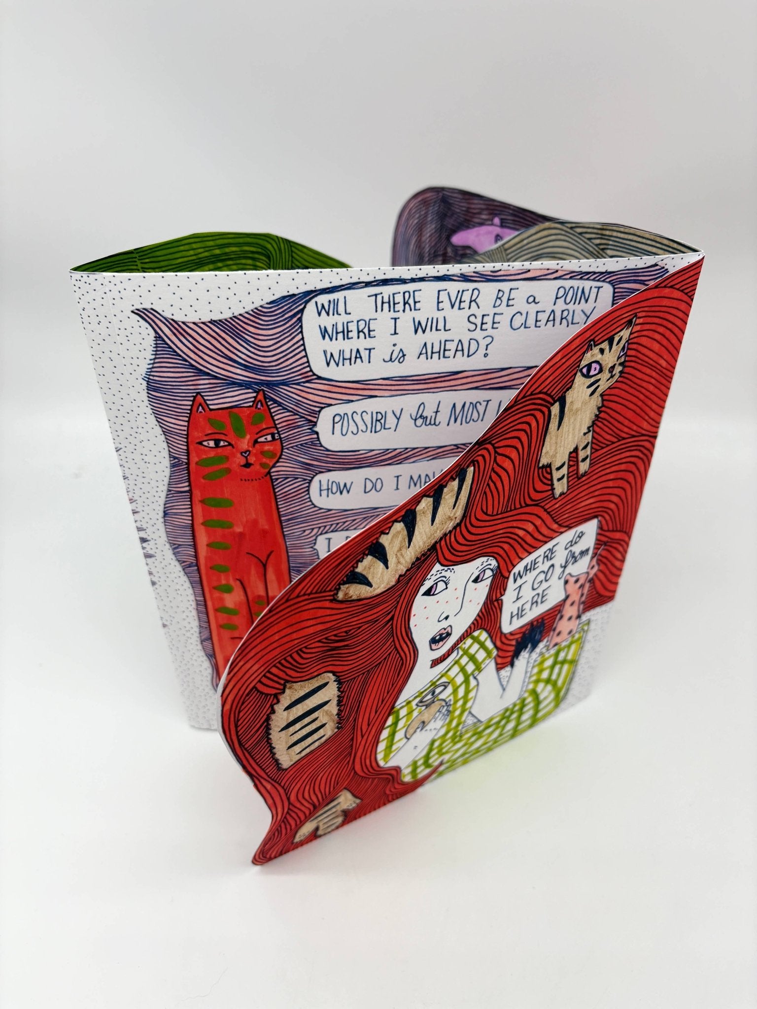 Erika Rier - In These Tangled Webs, Illustrated Art Zine with Handcut Pag - VISUAL INDEX