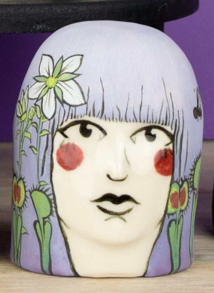 Lady Head with Venus Fly Traps
