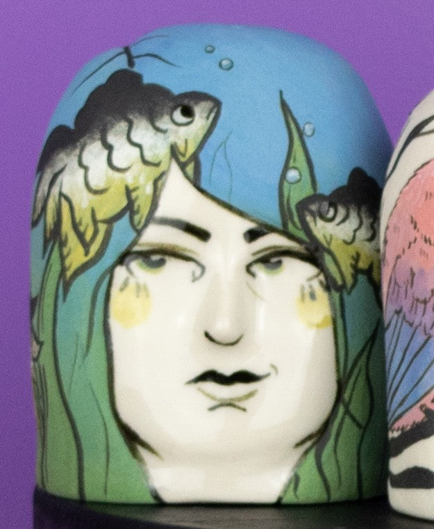 Lady Head with Goldfish