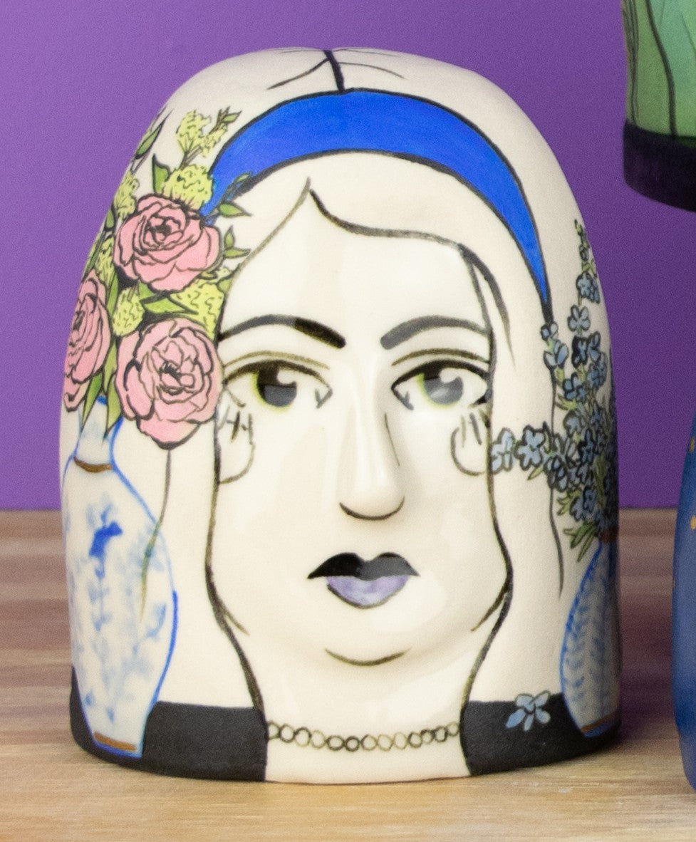 Lady Head with Vases