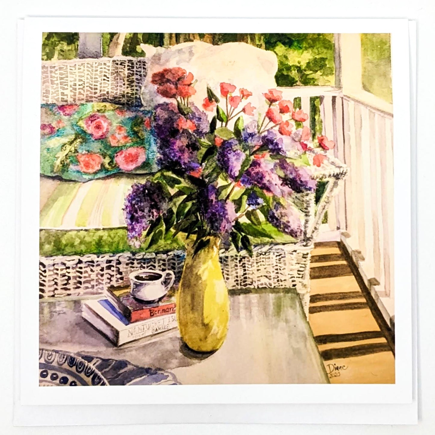 Morning on the Porch- Greeting Card