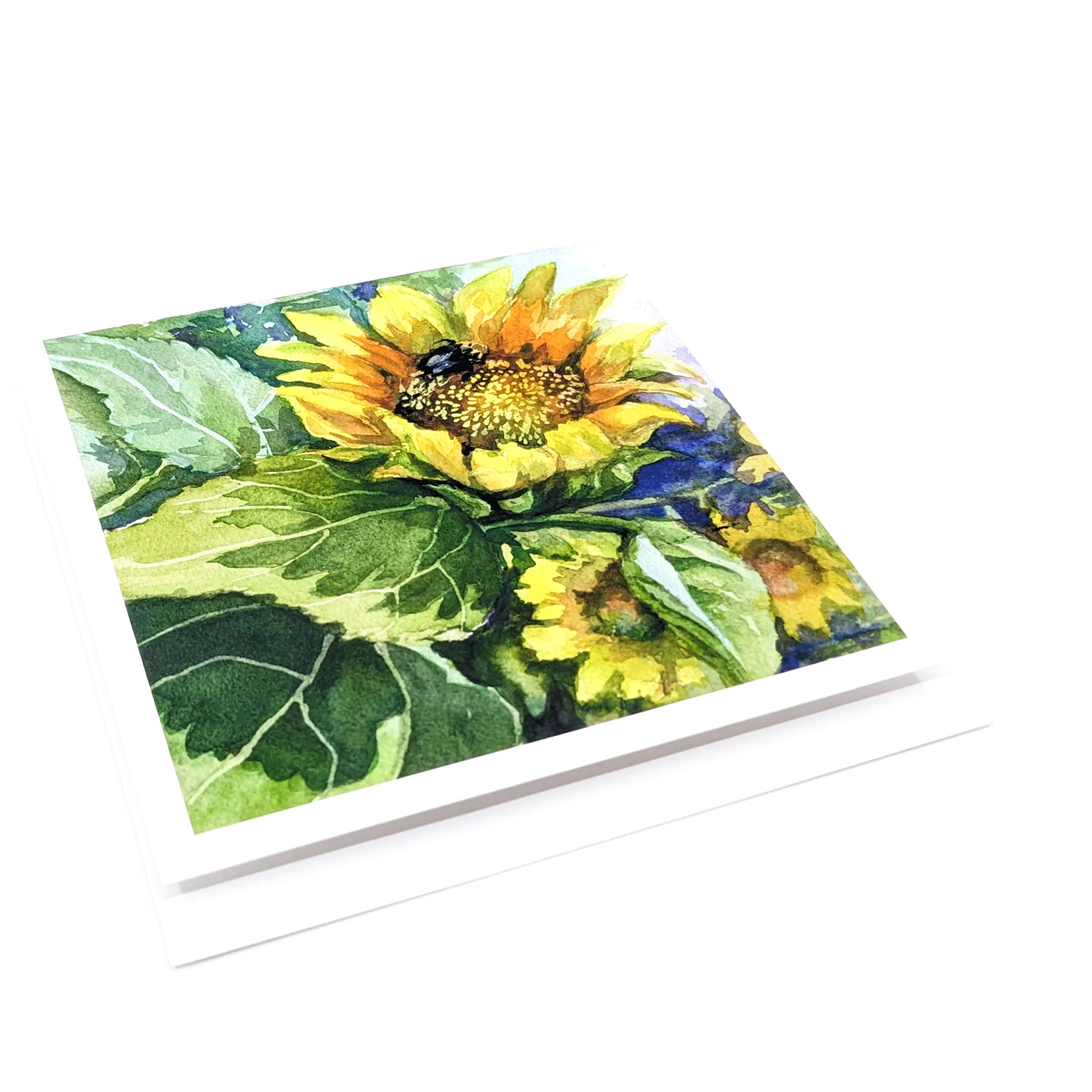 Sunflower and Bee- Greeting Card