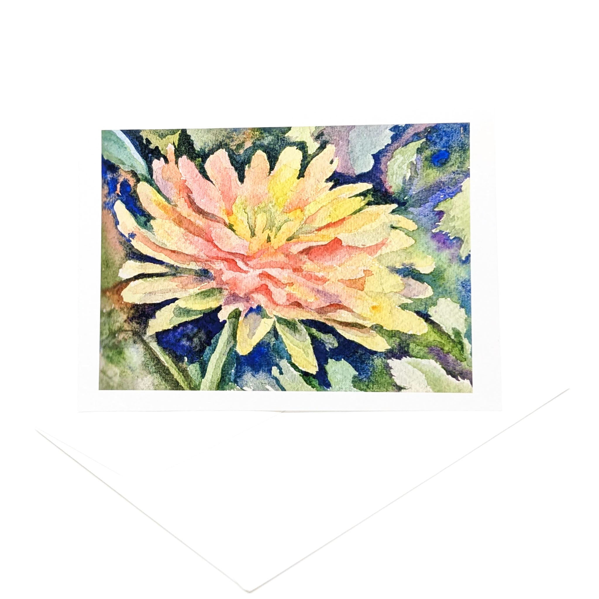 Dahlia Study #1- Greeting Card