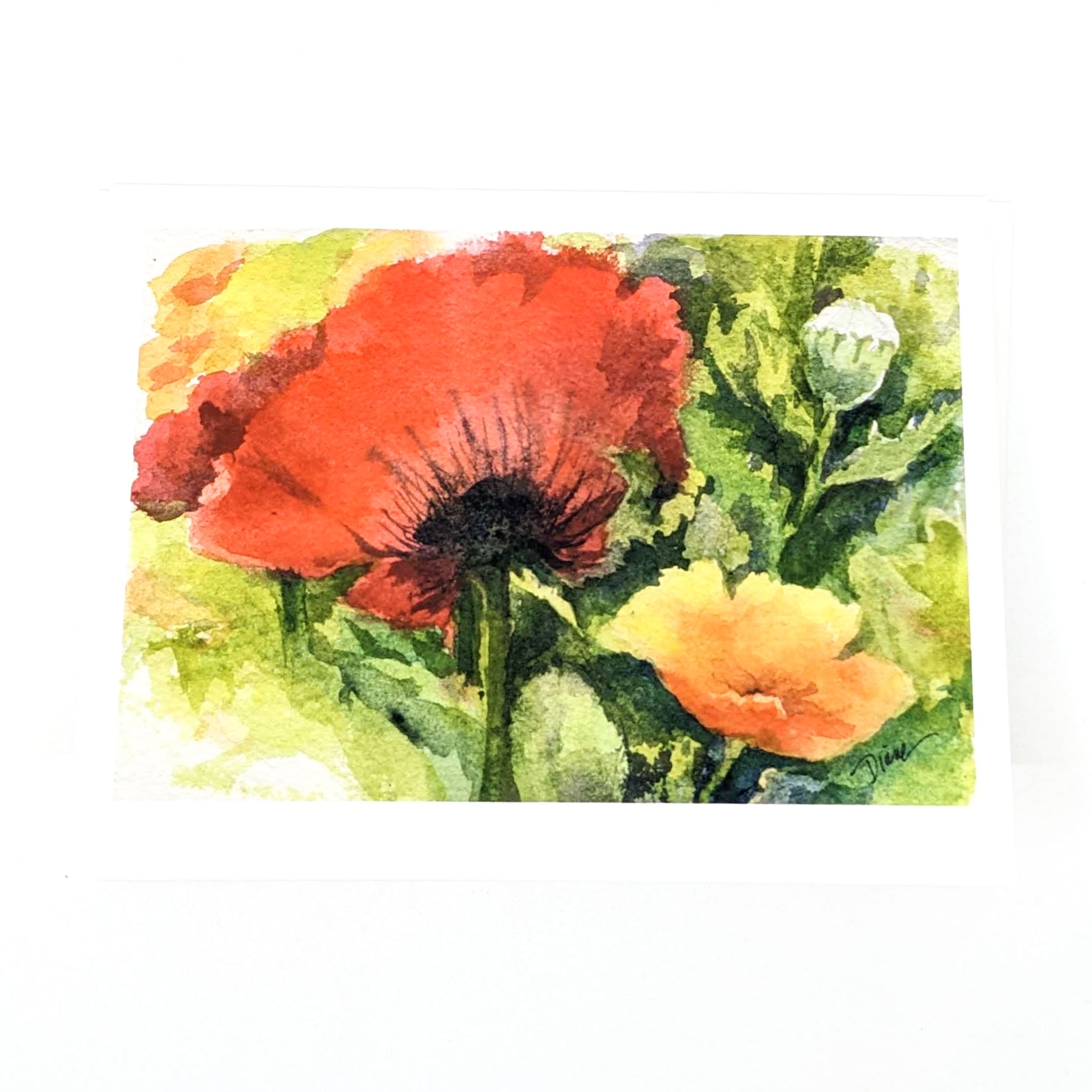 California Poppies- Greeting Card