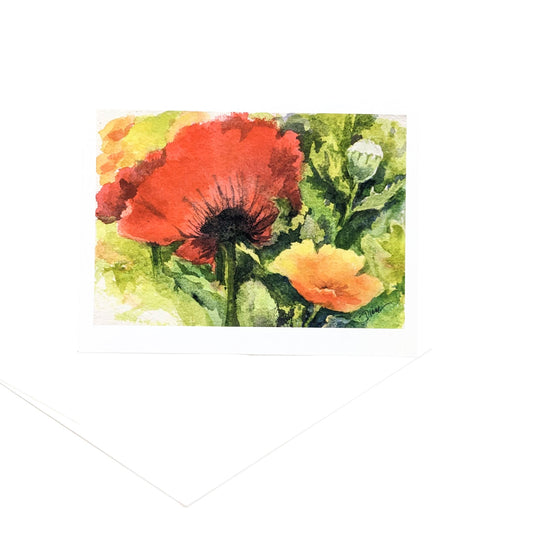 California Poppies- Greeting Card