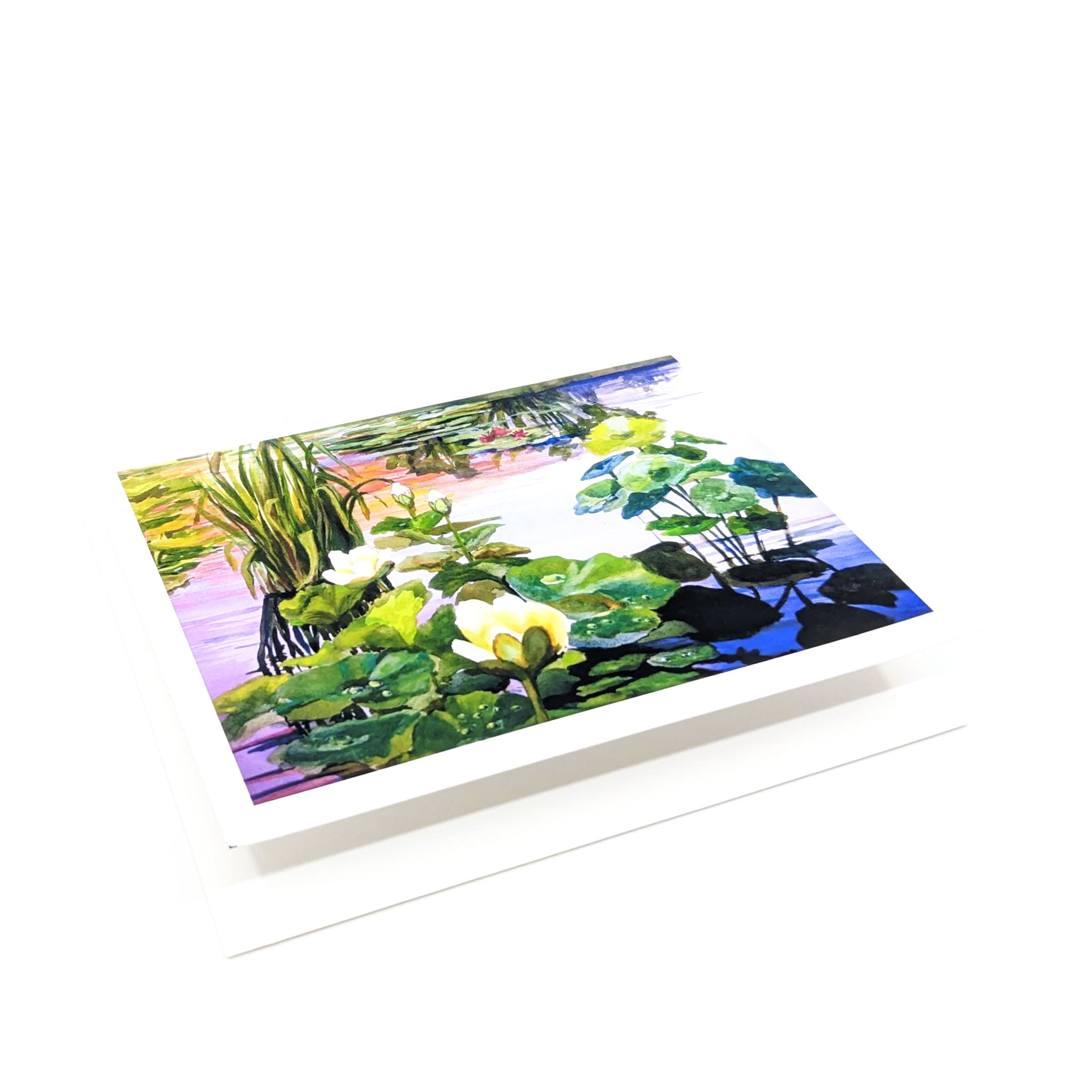 Lotus Pond Reflections- Greeting Card