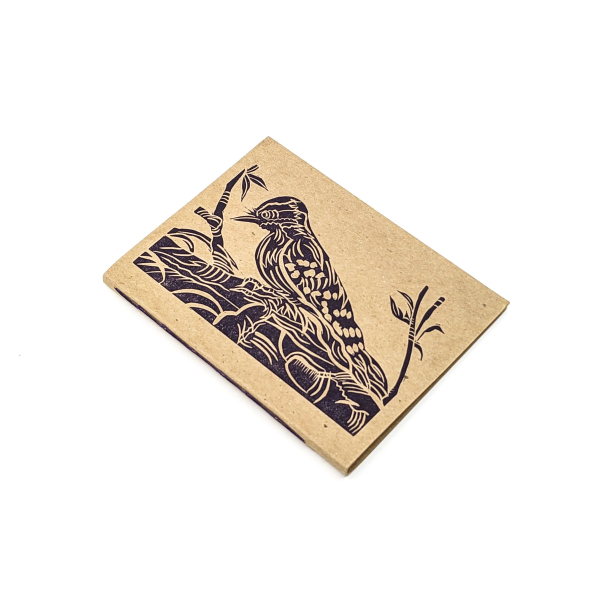 Purple Pumpkin Press - Thin Paper Journals - Woodpecker on Kraft Paper - VISUAL INDEX
