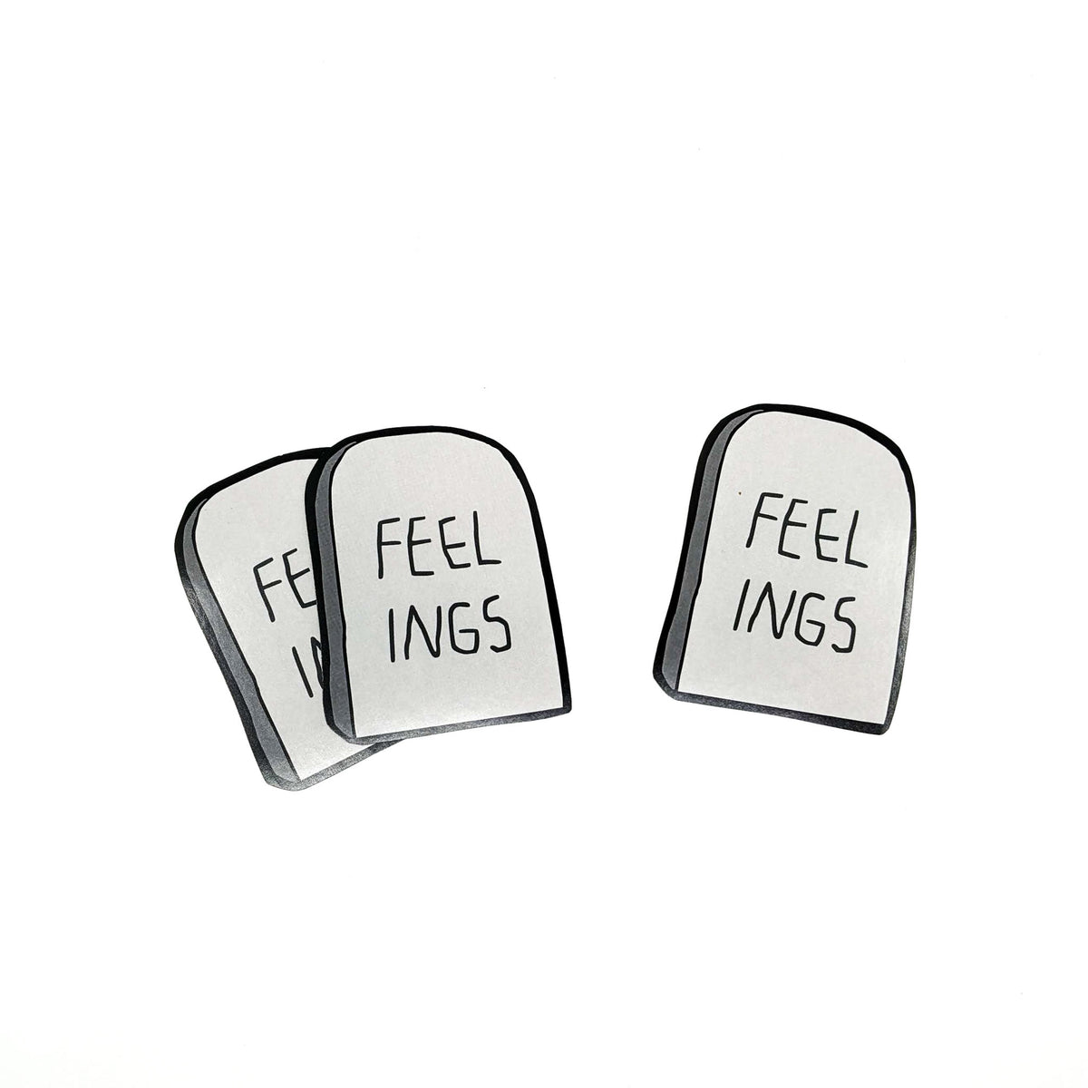 Brandon Vosika - Brandon Vosika - Stickers - Feelings - Gravestone - VISUAL INDEX