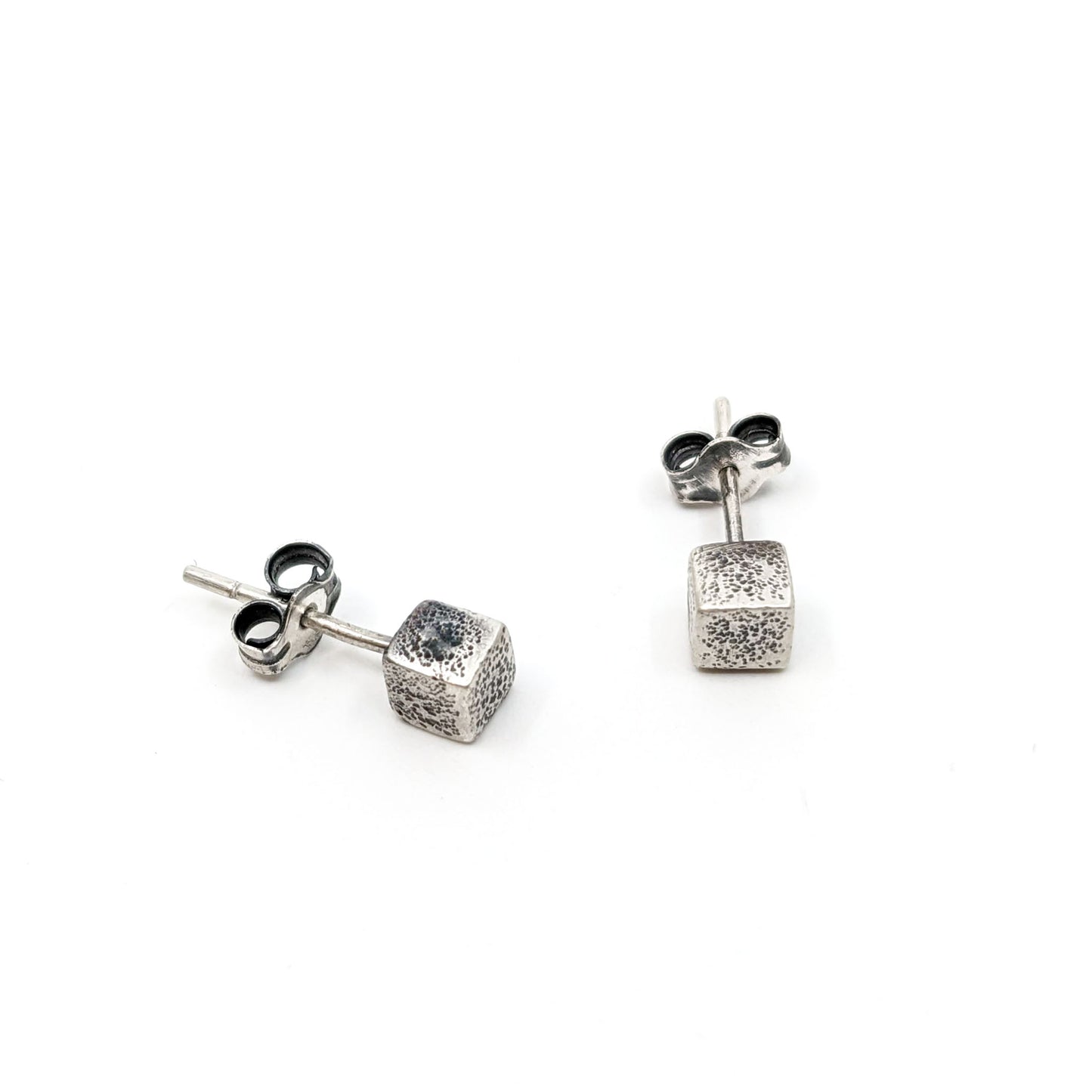 TN- Square Post Textured Earrings