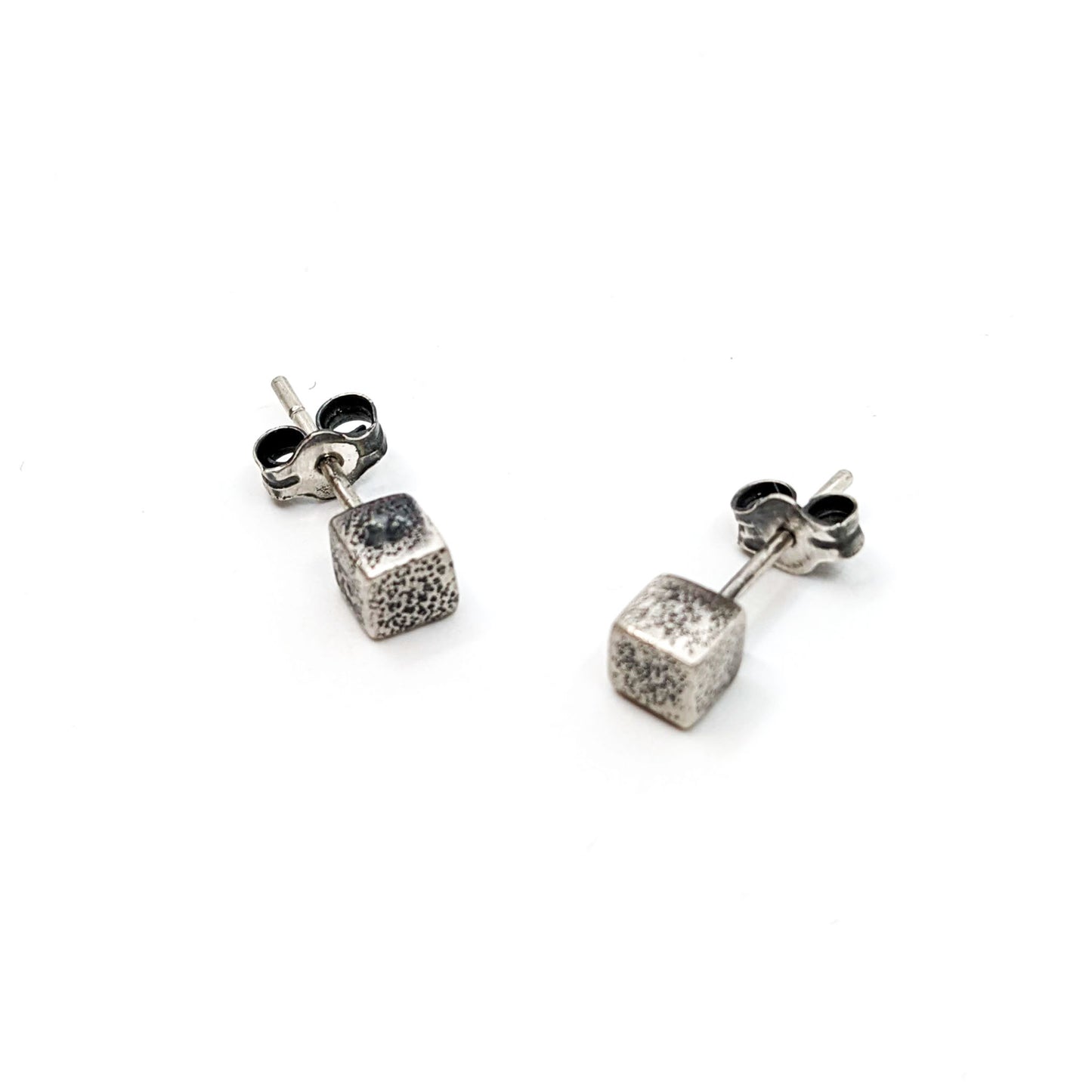 TN- Square Post Textured Earrings