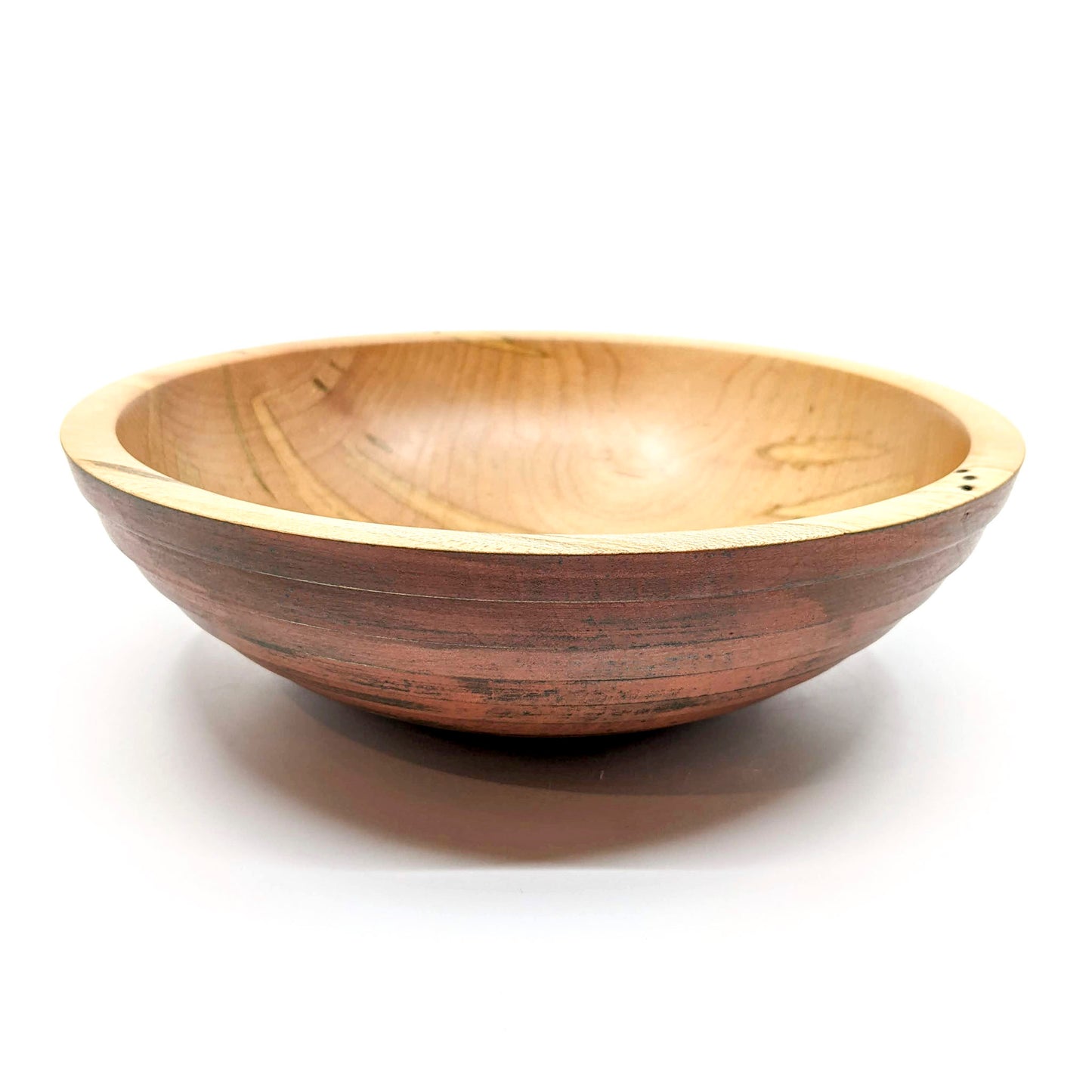 Sm. Ambrosia Maple Bowl- Carved Pink