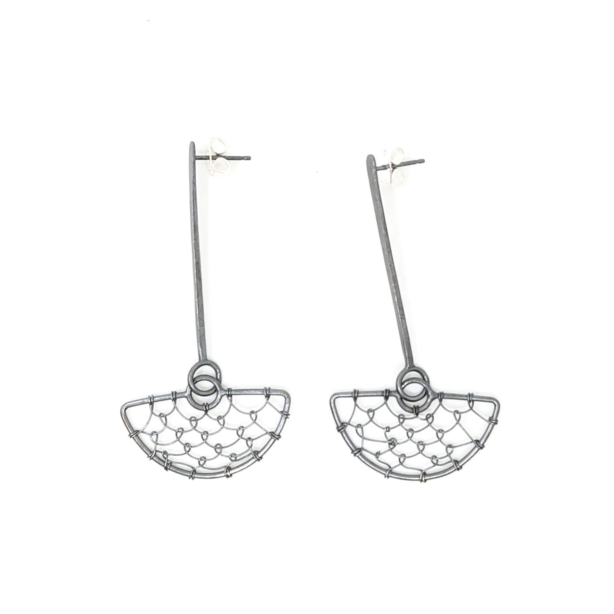 Netted Drop Earrings _Ox