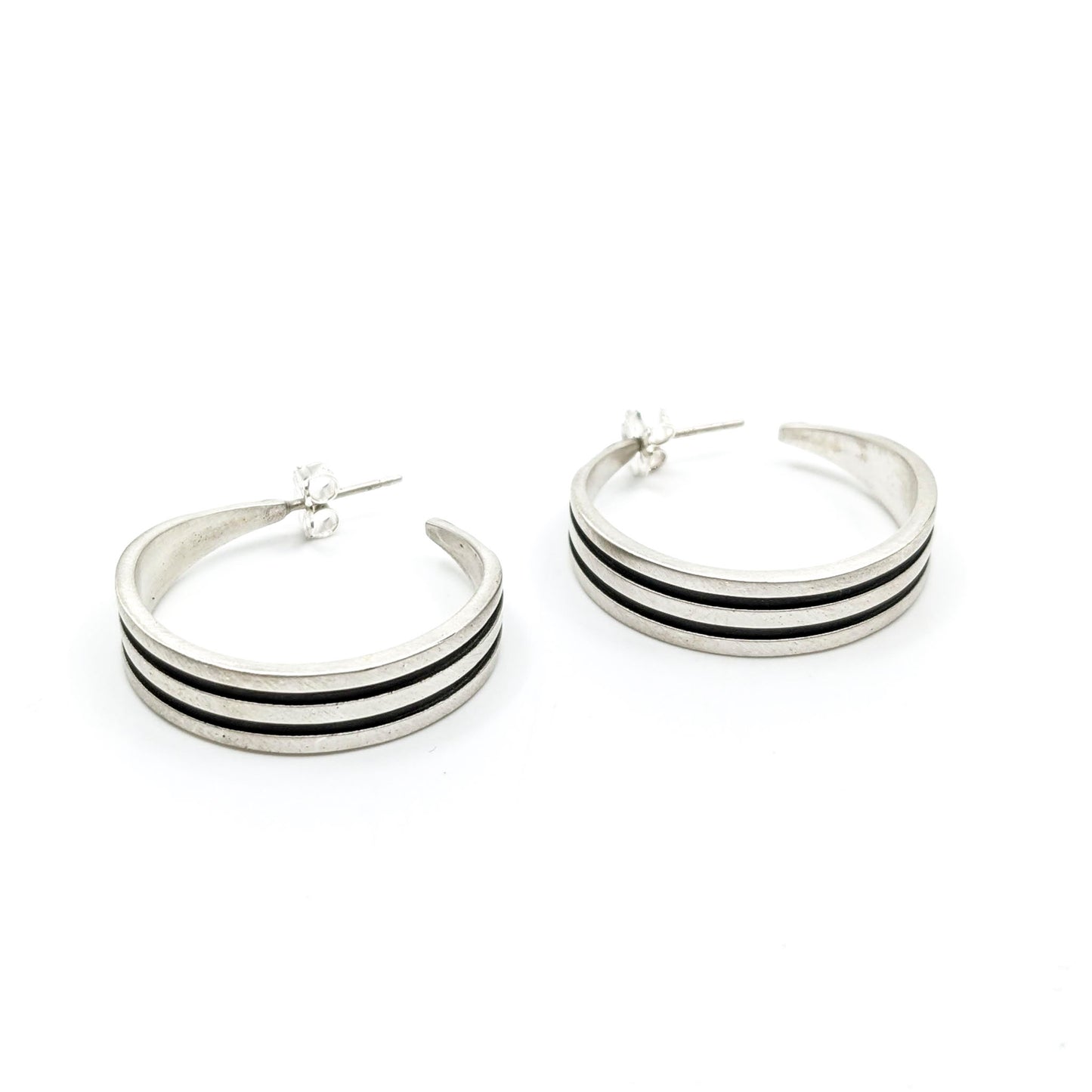 Tapered Stripe Hoops