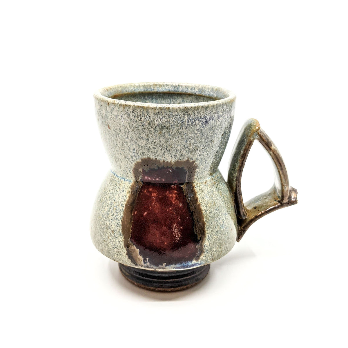 Mike Bowen - Mugs - Gray/Blue with Red Brushstroke - VISUAL INDEX