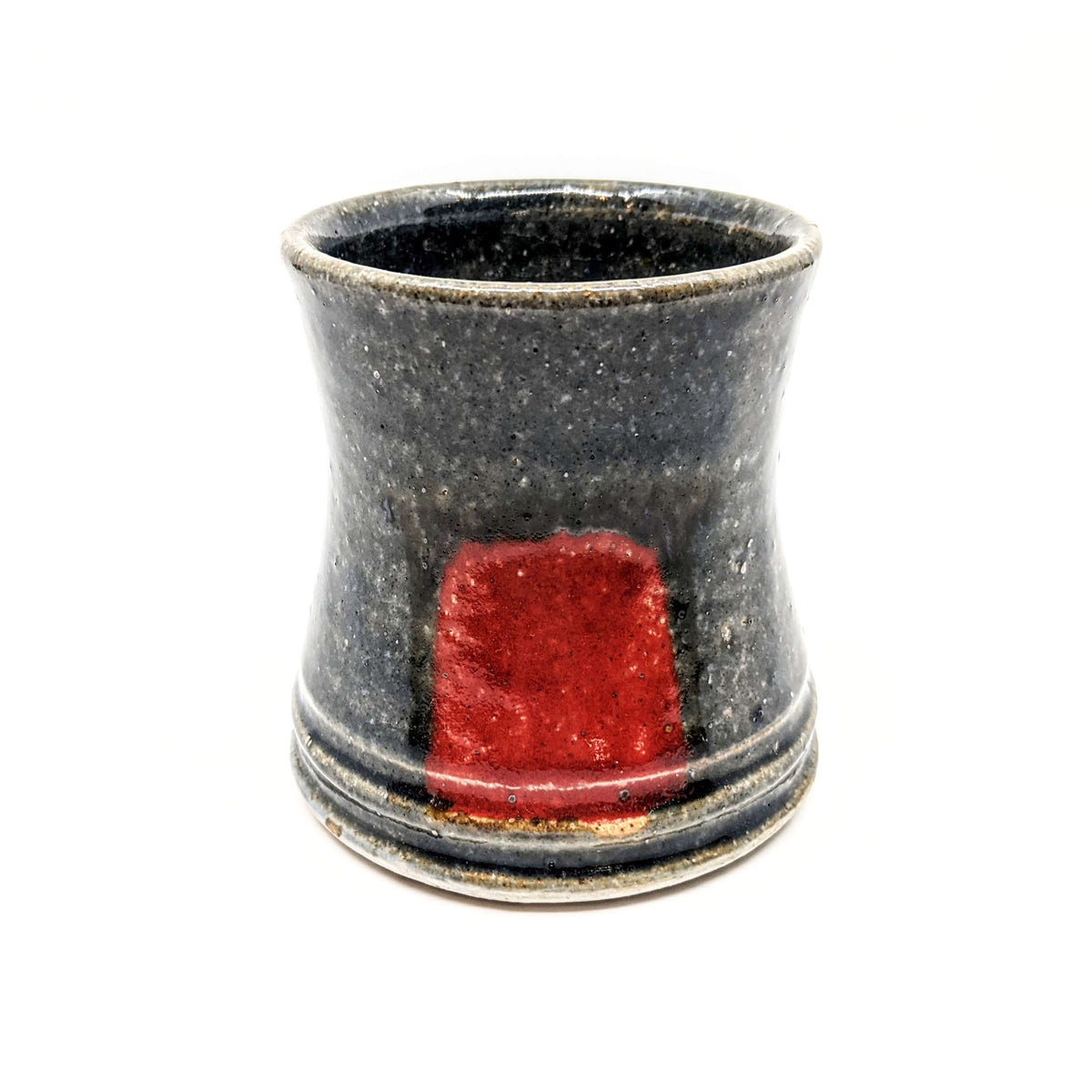 Mike Bowen - Water Cup - Blue with Red Brushstroke - VISUAL INDEX