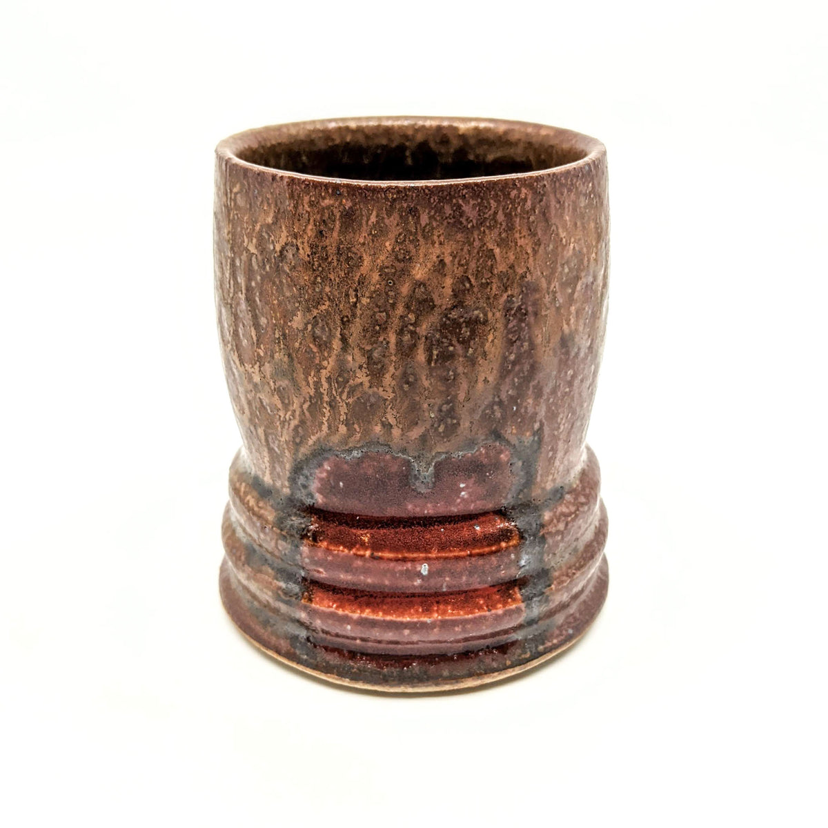 Mike Bowen - Water Cup - Harvest Yellow with Short Red Brushstroke - VISUAL INDEX