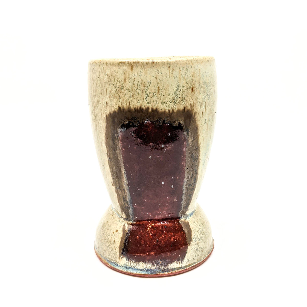 Mike Bowen - Tall Tumbler - Light with Red Brushstroke - VISUAL INDEX
