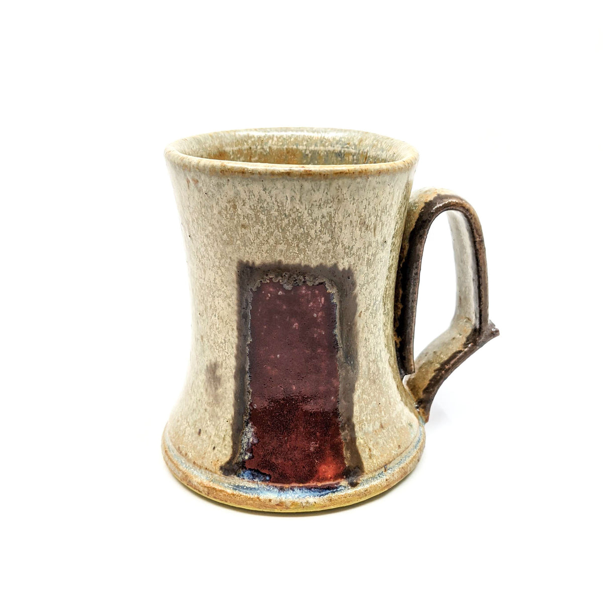 Mike Bowen - Mugs - Gray/Brown with Red Brushstroke - VISUAL INDEX