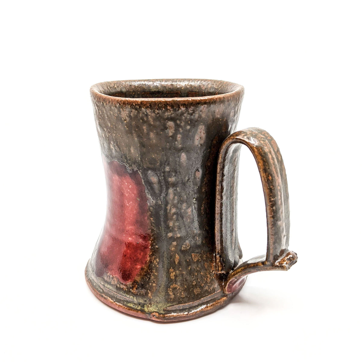 Mike Bowen - Mugs - Brown with Red Brushstroke - VISUAL INDEX