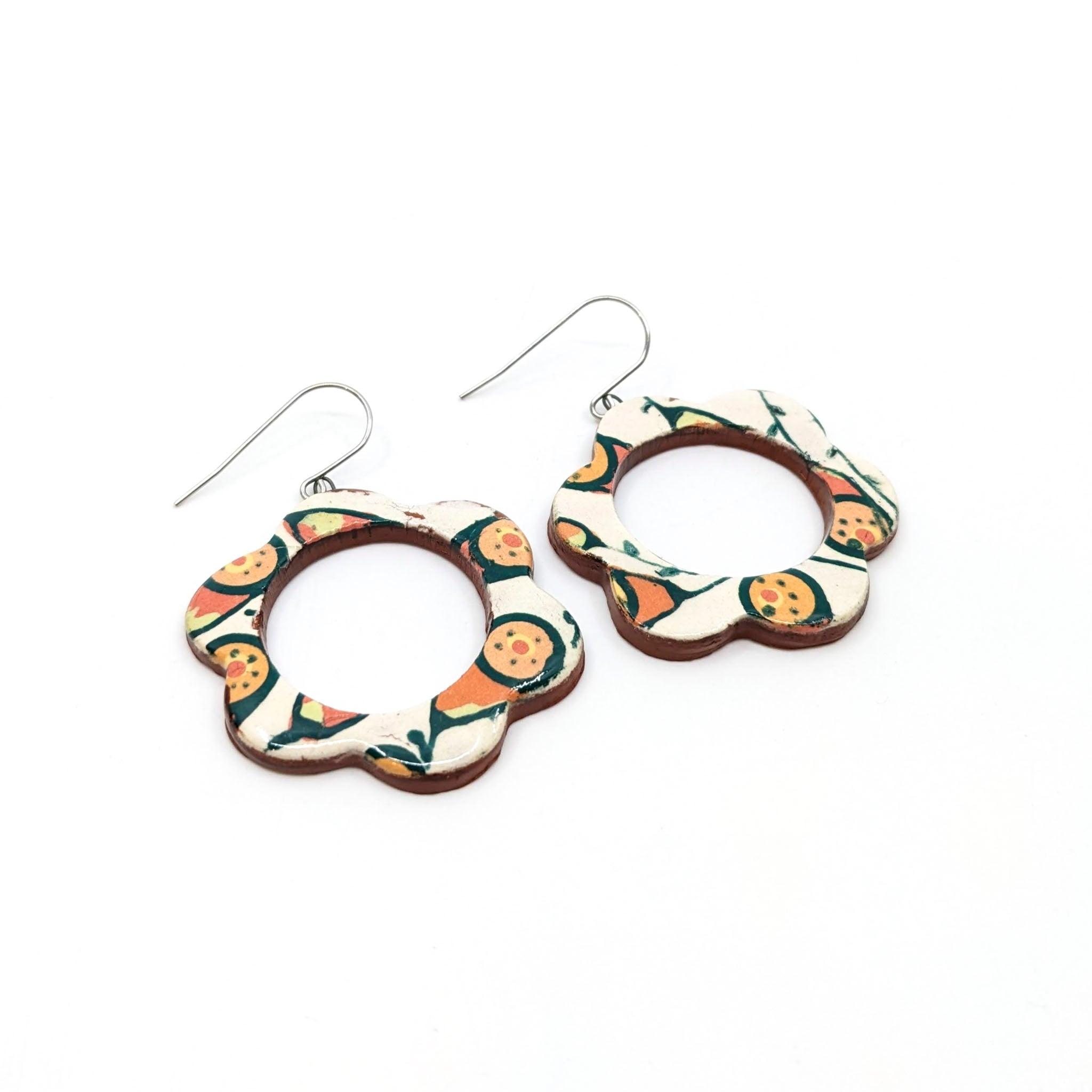 Clay Hoops- Earrings